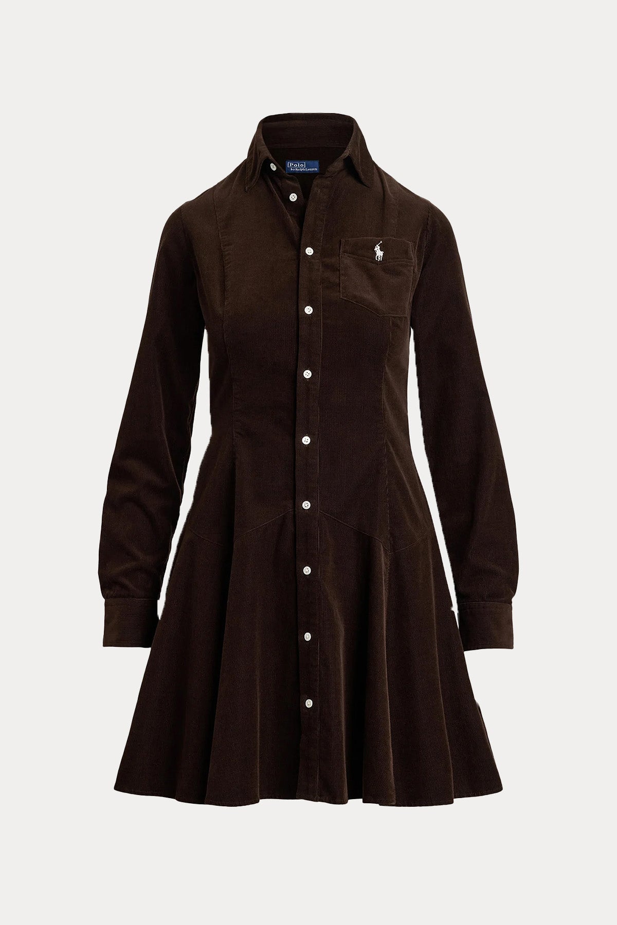 Polo Ralph Lauren Fitilli Kadife Mini Gömlek Elbise