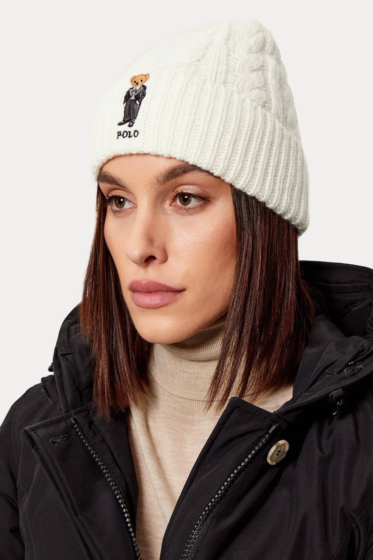 Polo Ralph Lauren Polo Bear Saç Örgü Yün Bere