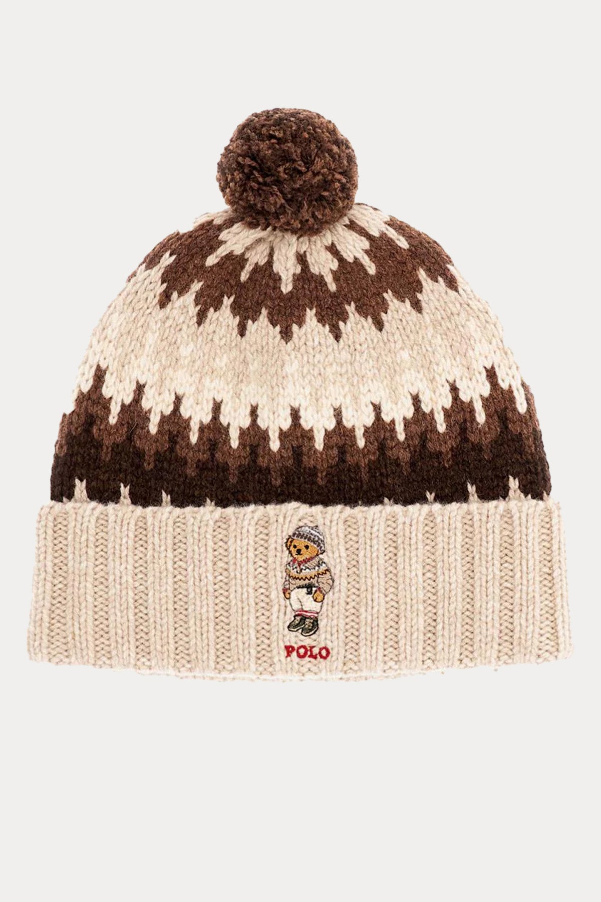Polo Ralph Lauren Polo Bear Jakarlı Örgü Yün Bere
