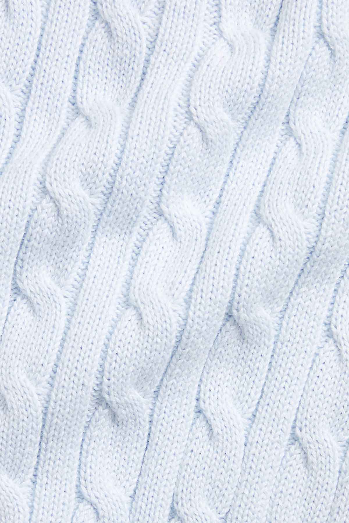 Polo Ralph Lauren Kids 12 Aylık Erkek Bebek Saç Örgü Triko Pantolon Set