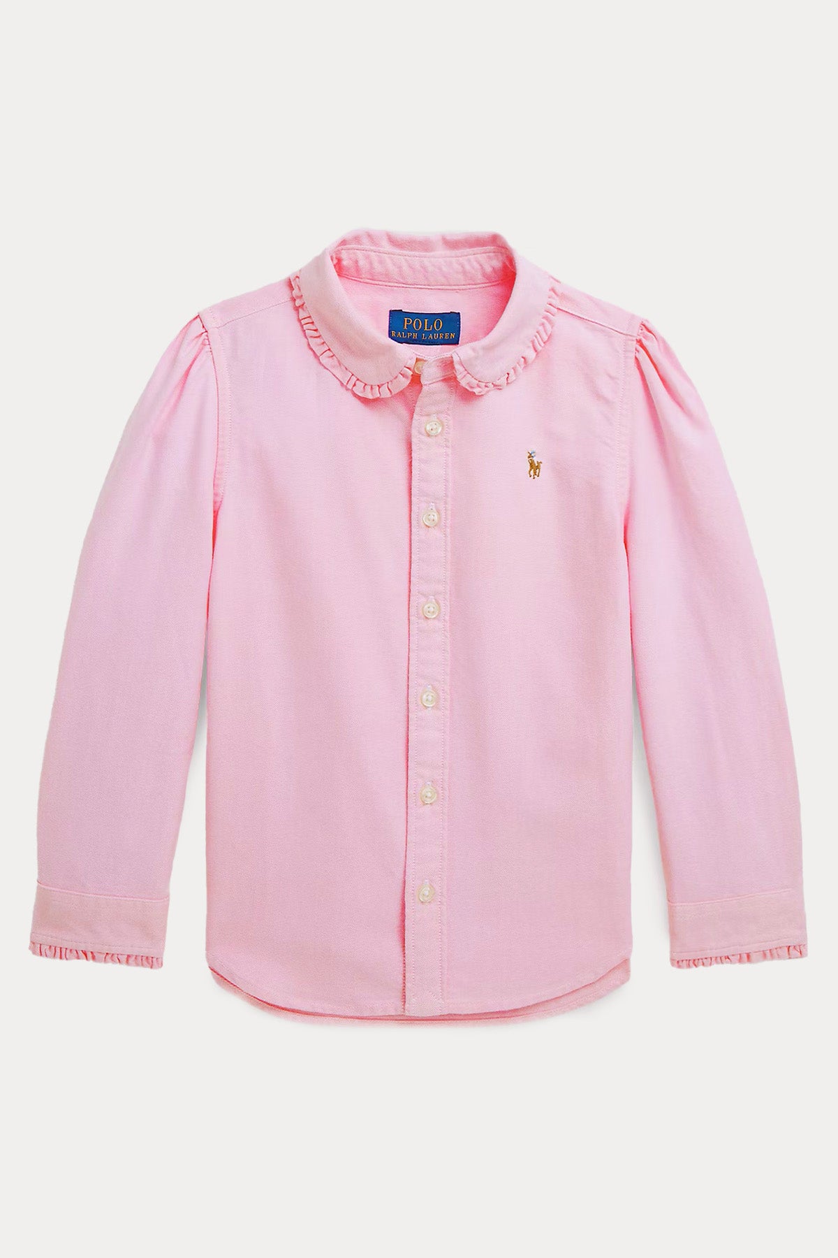Polo Ralph Lauren Kids 3-4 Yaş Kız Çocuk Fırfırlı Yaka Oxford Gömlek