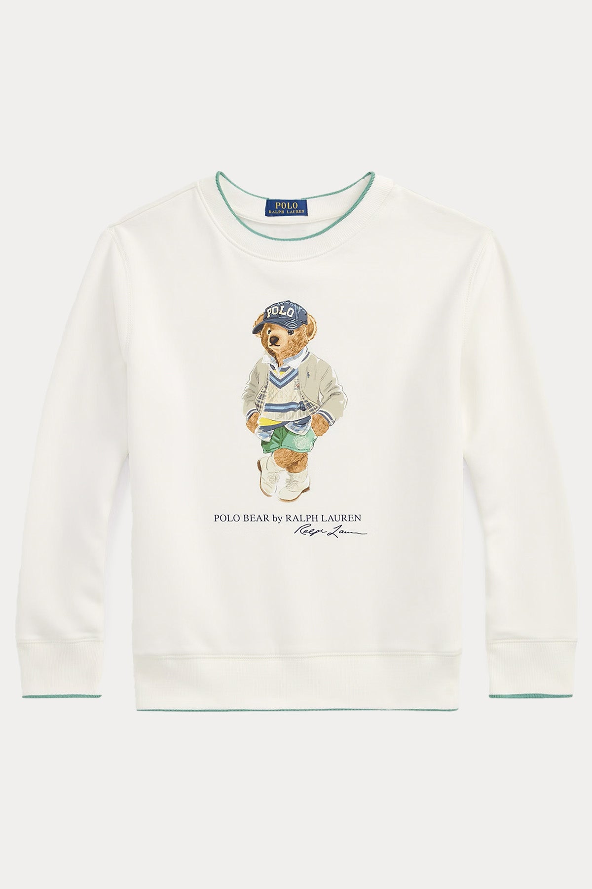 Polo Ralph Lauren Kids S-L Beden Unisex Çocuk Şardonlu Polo Bear Sweatshirt
