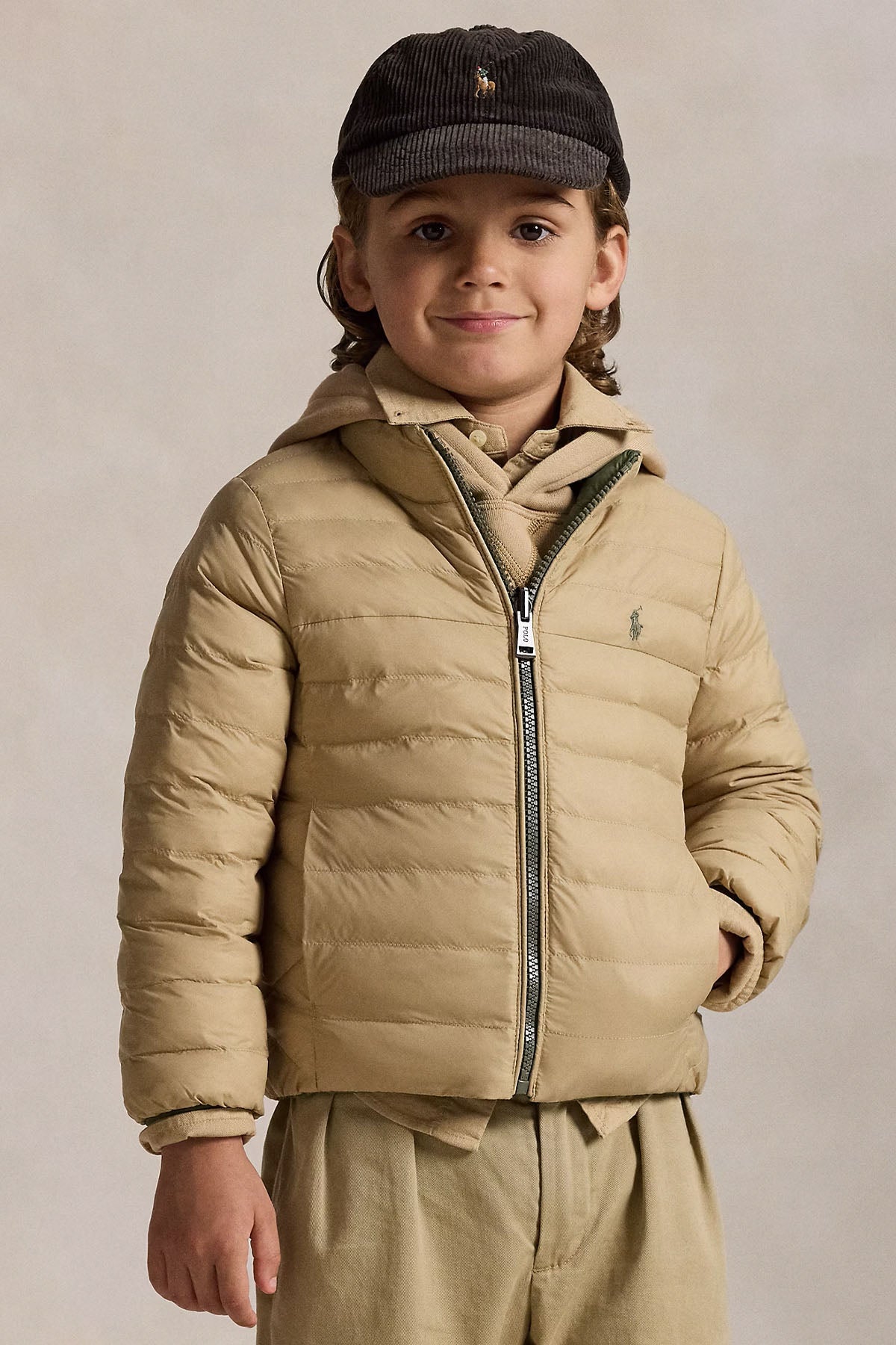 Polo Ralph Lauren Kids 4-7 Yaş Unisex Çocuk Çift Taraflı Puffer Mont
