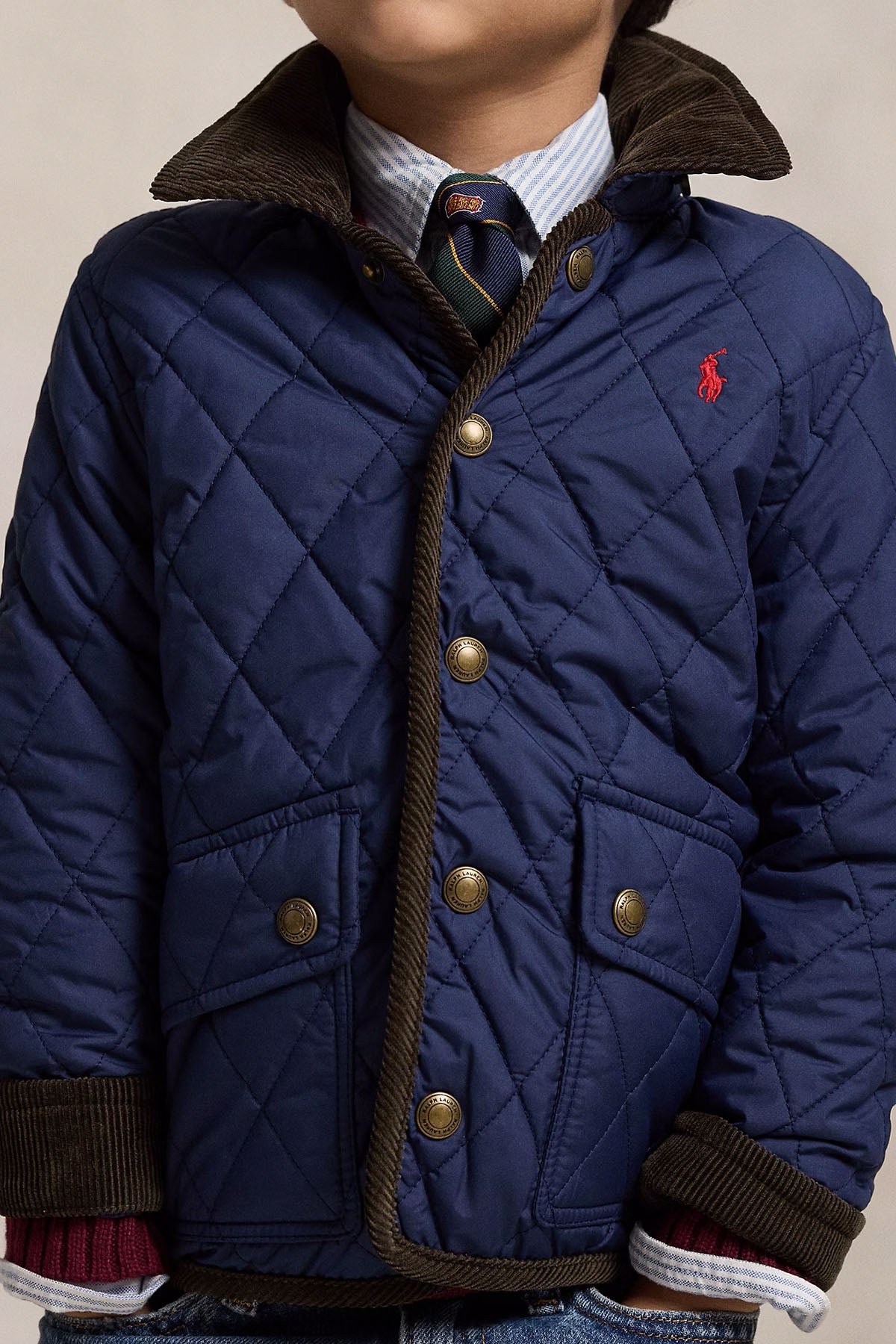 Polo Ralph Lauren Kids 3-5 Yaş Erkek Çocuk Kapitone Desenli Kapüşonlu Mont