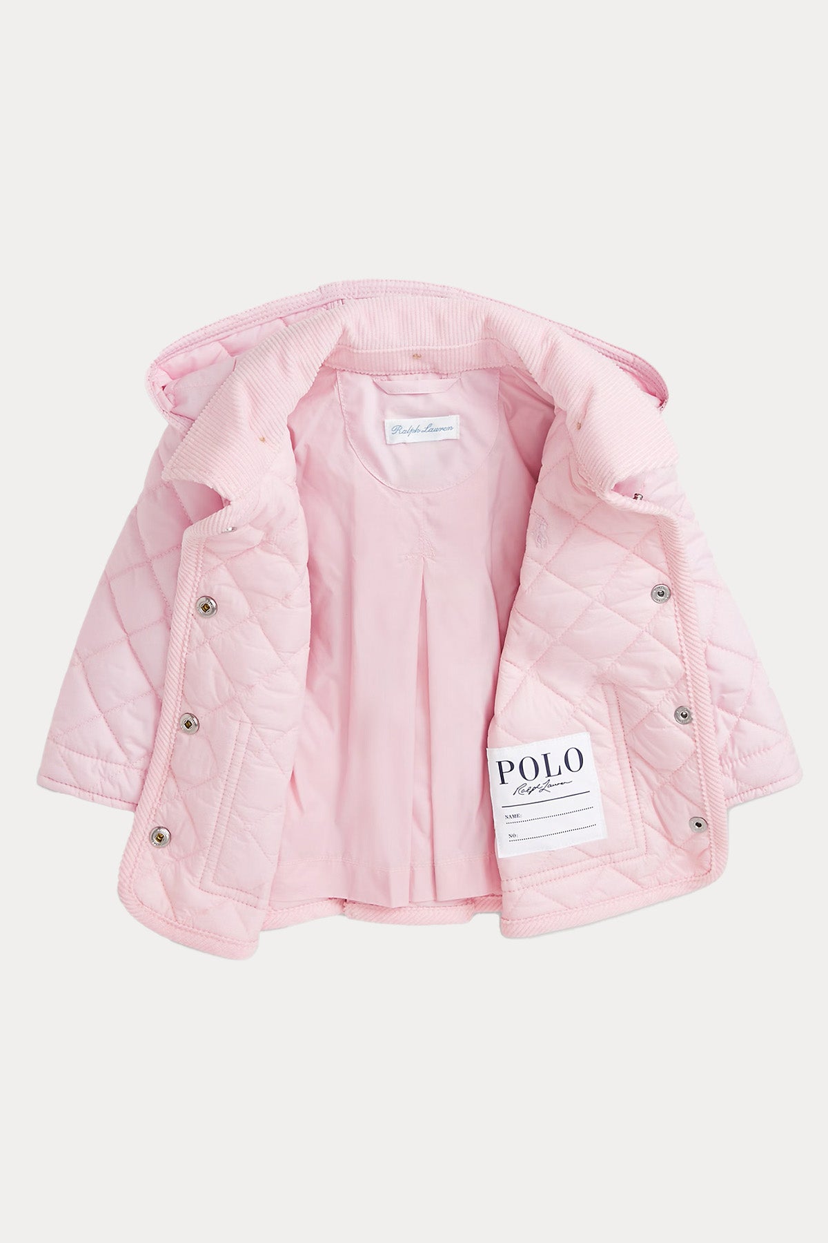 Polo Ralph Lauren Kids 24 Aylık Kız Bebek Kapitone Kapüşonlu Ceket Mont