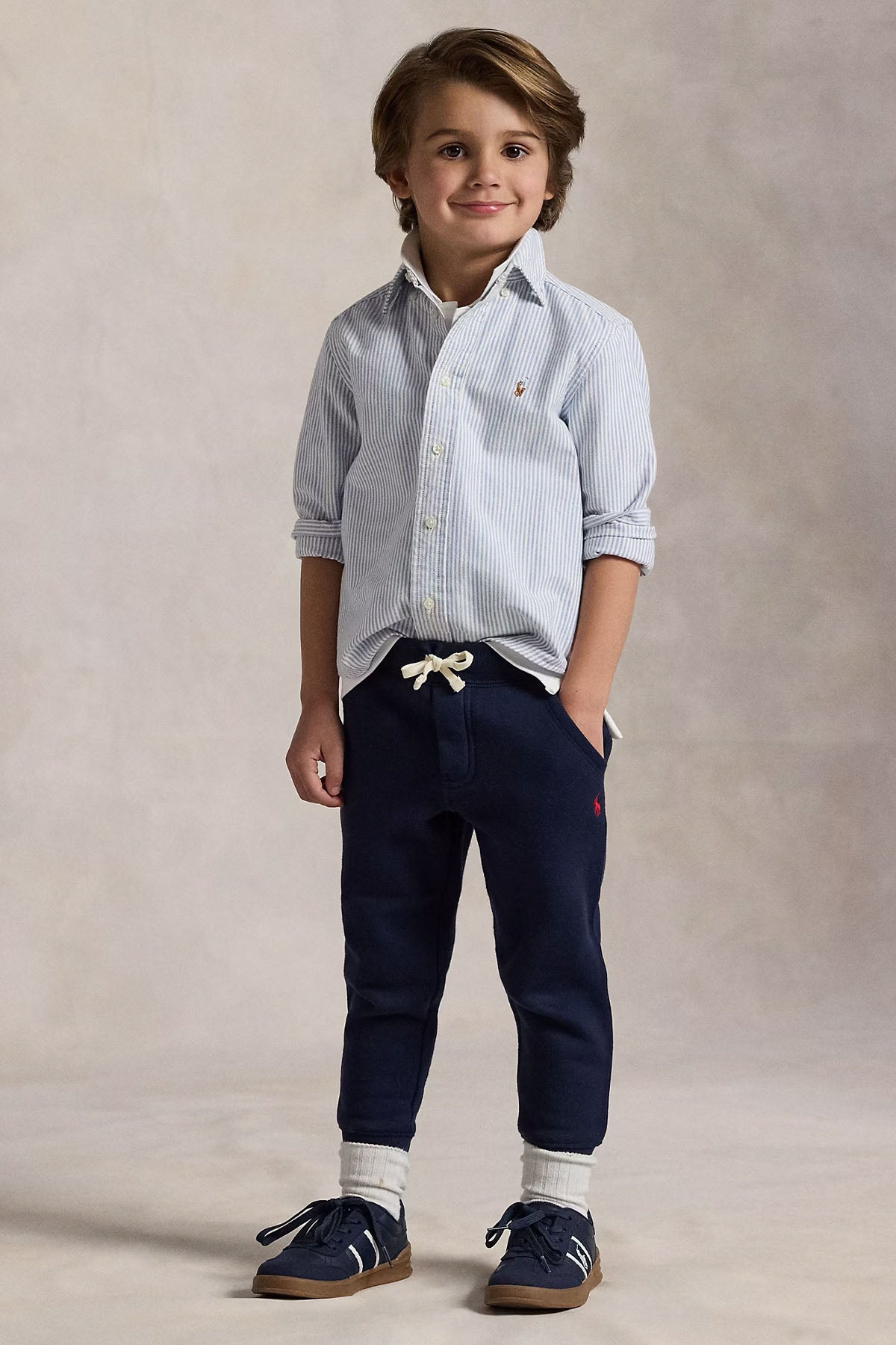Polo Ralph Lauren Kids 2-7 Yaş Unisex Çocuk Beli Lastikli Şardonlu Eşofman Altı