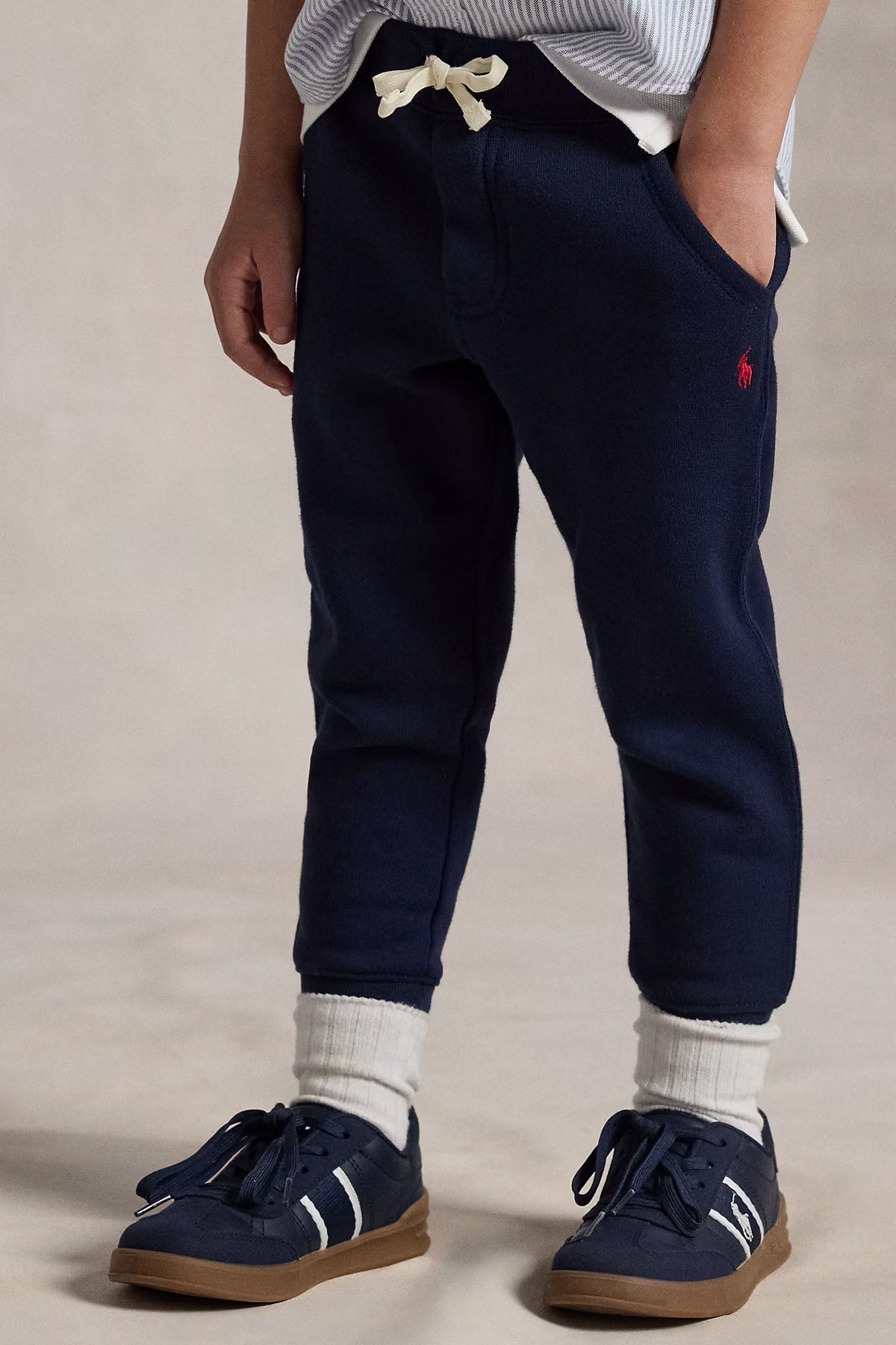 Polo Ralph Lauren Kids 2-7 Yaş Unisex Çocuk Beli Lastikli Şardonlu Eşofman Altı