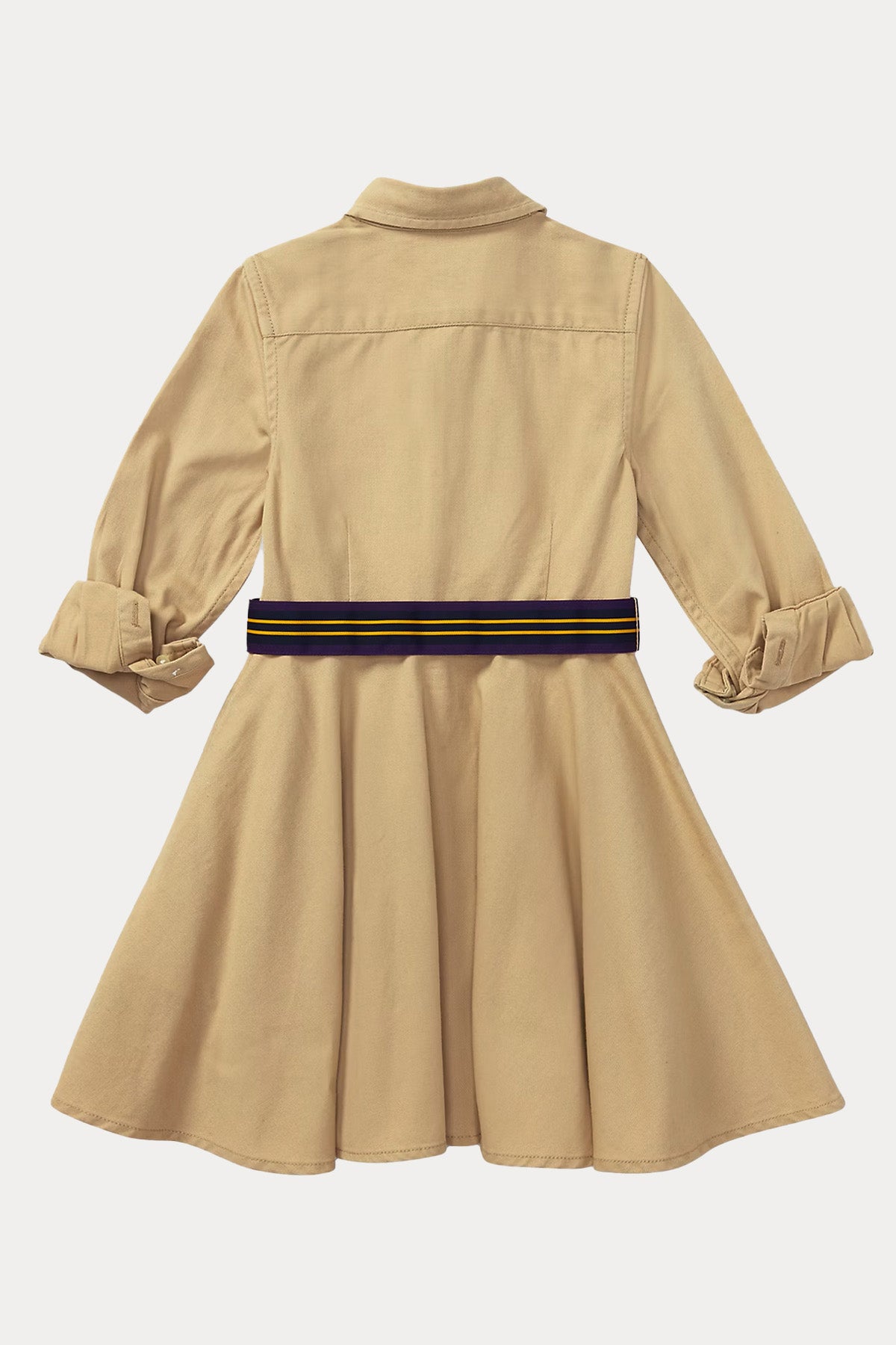 Polo Ralph Lauren Kids 3-5 Yaş Kız Çocuk Kemerli Gömlek Elbise