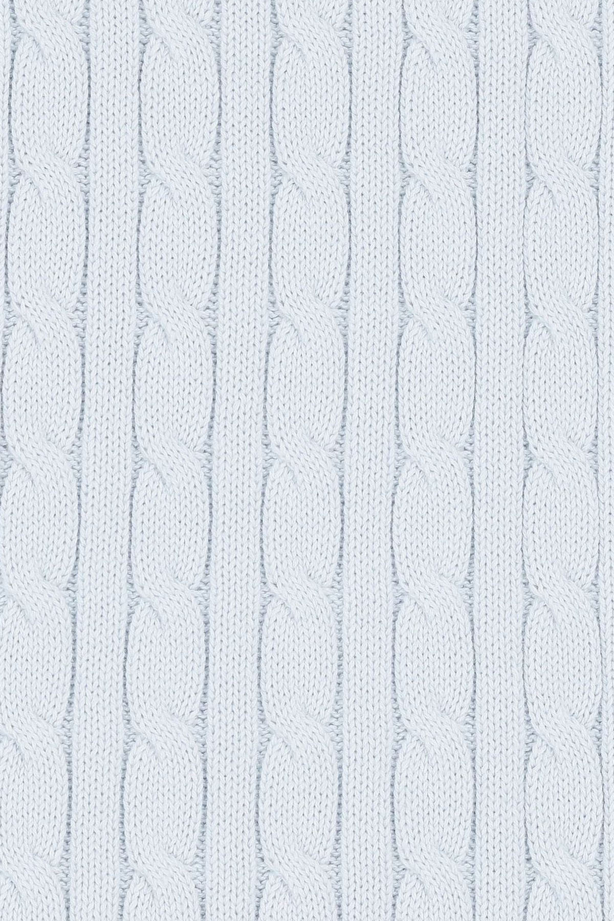 Polo Ralph Lauren Kids Erkek Bebek Saç Örgü Pony Logolu Battaniye