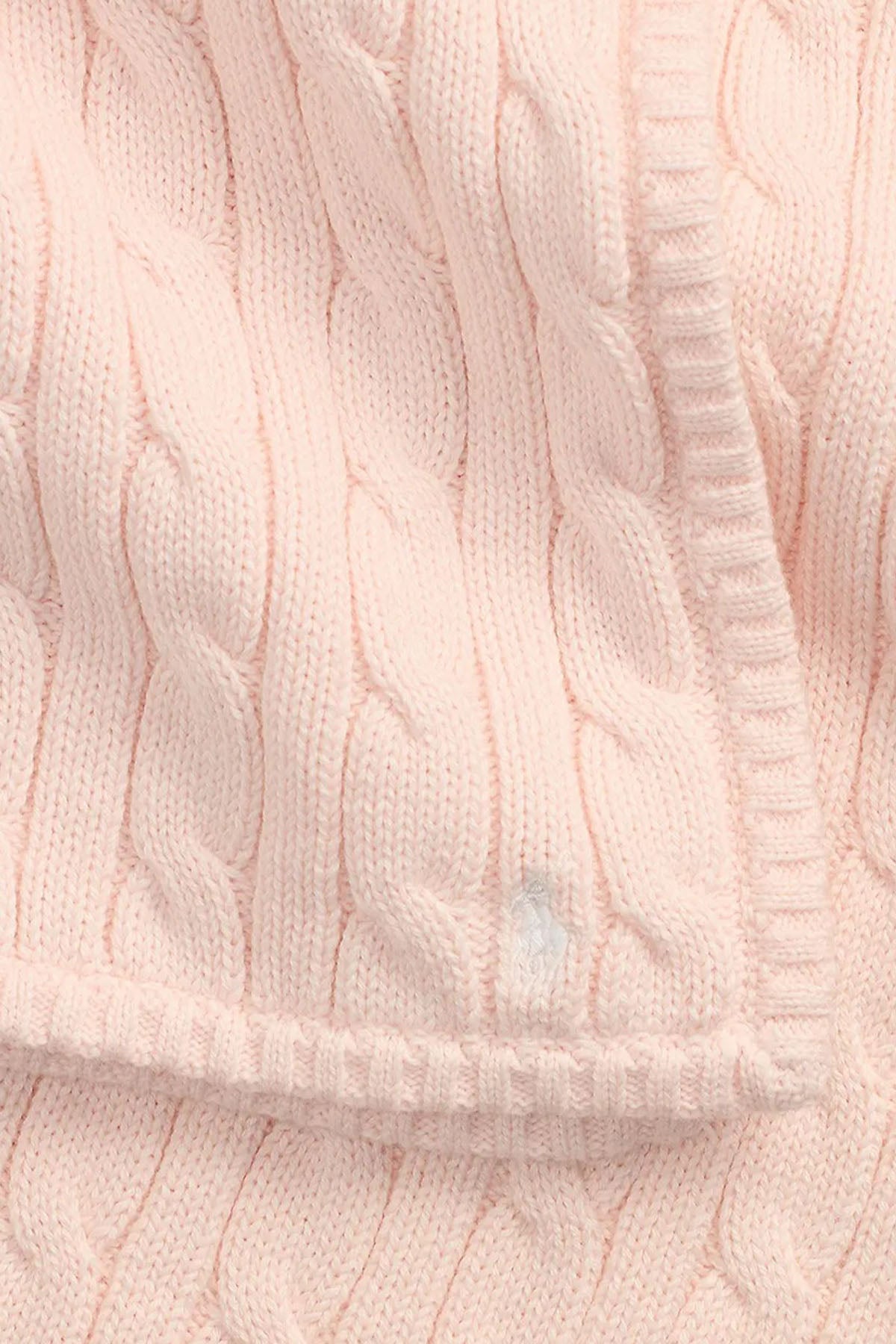 Polo Ralph Lauren Kids Kız Bebek Saç Örgü Pony Logolu Battaniye