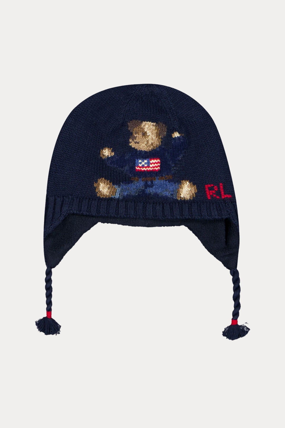 Polo Ralph Lauren Kids 3-24 Aylık Unisex Bebek Polo Bear Örgü Yün Bere