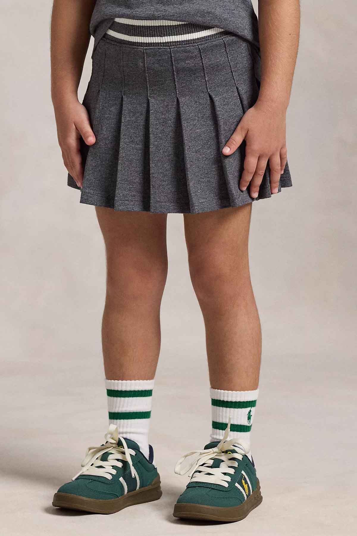 Polo Ralph Lauren Kids 3-4 Yaş Kız Çocuk Beli Lastikli Mini Etek