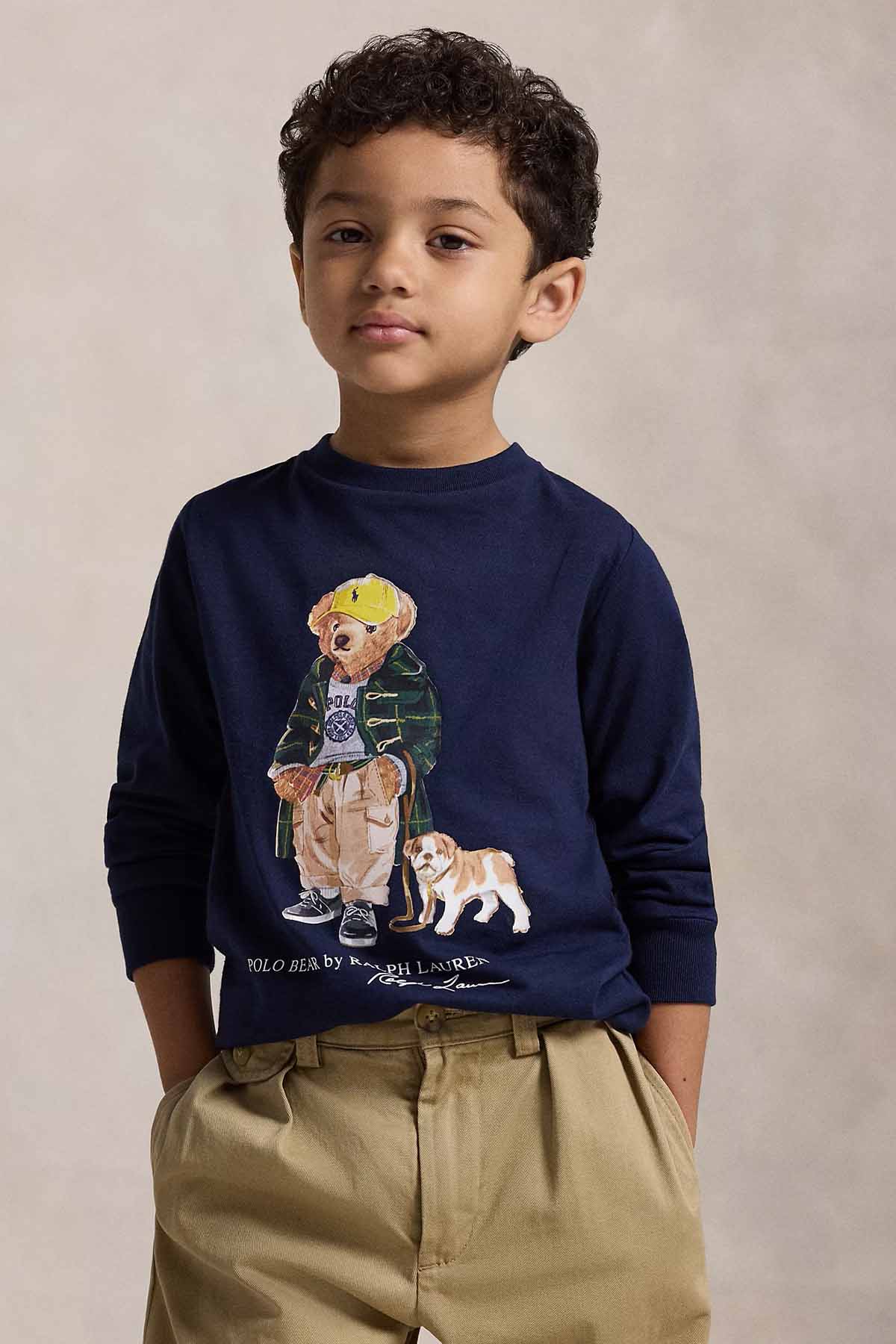 Polo Ralph Lauren Kids 3-7 Yaş Unisex Çocuk Polo Bear T-shirt