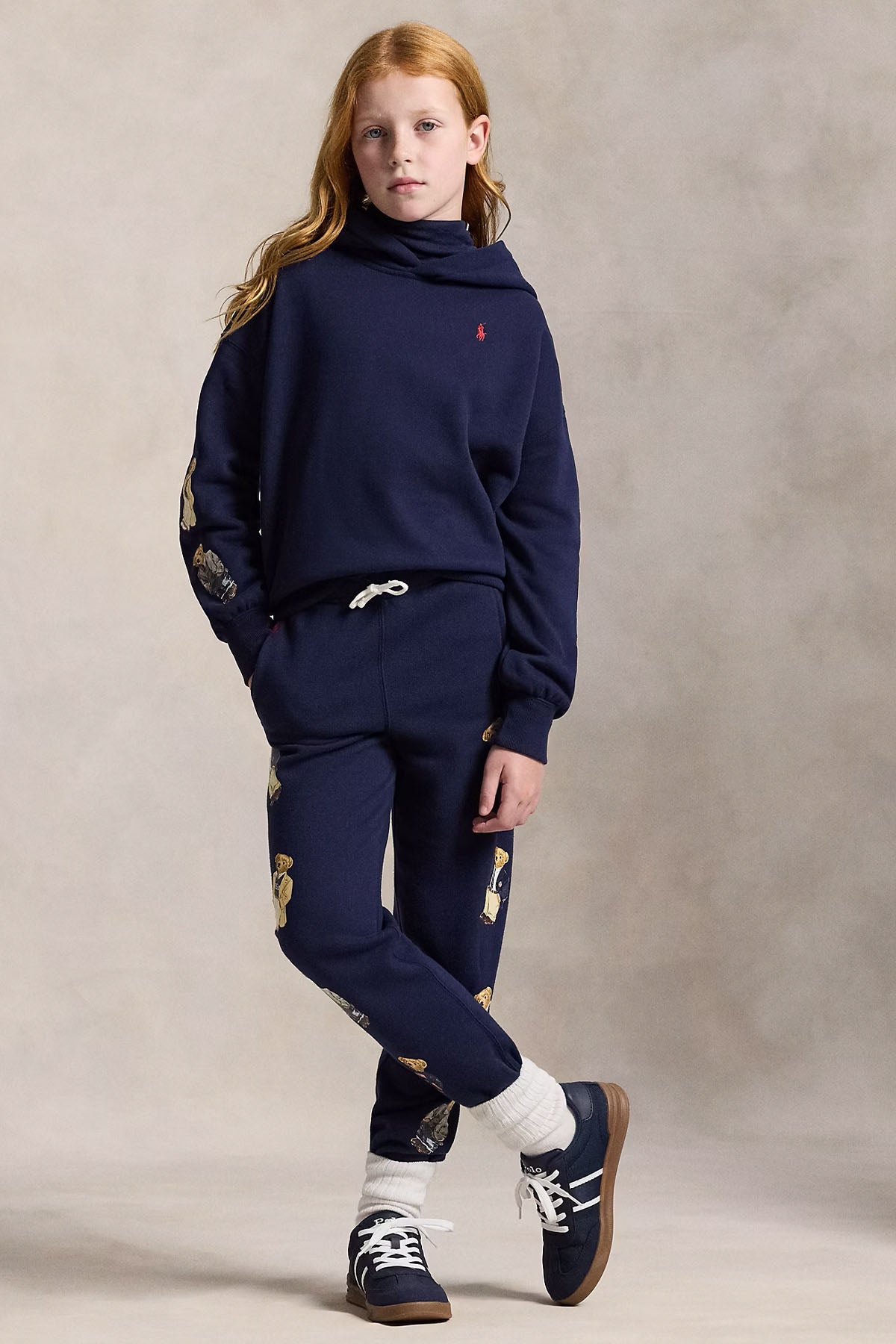 Polo Ralph Lauren Kids S Beden Unisex Çocuk Polo Bear Şardonlu Kapüşonlu Sweatshirt