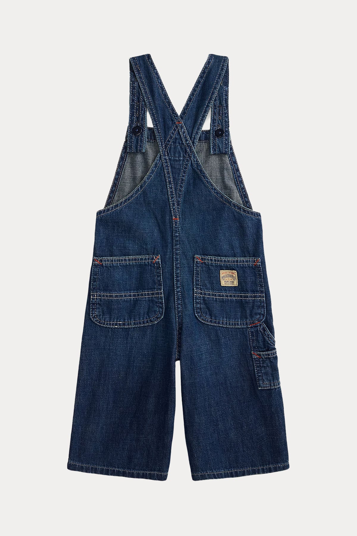 Polo Ralph Lauren Kids 12-18 Aylık Unisex Bebek Polo Bear Denim Tulum