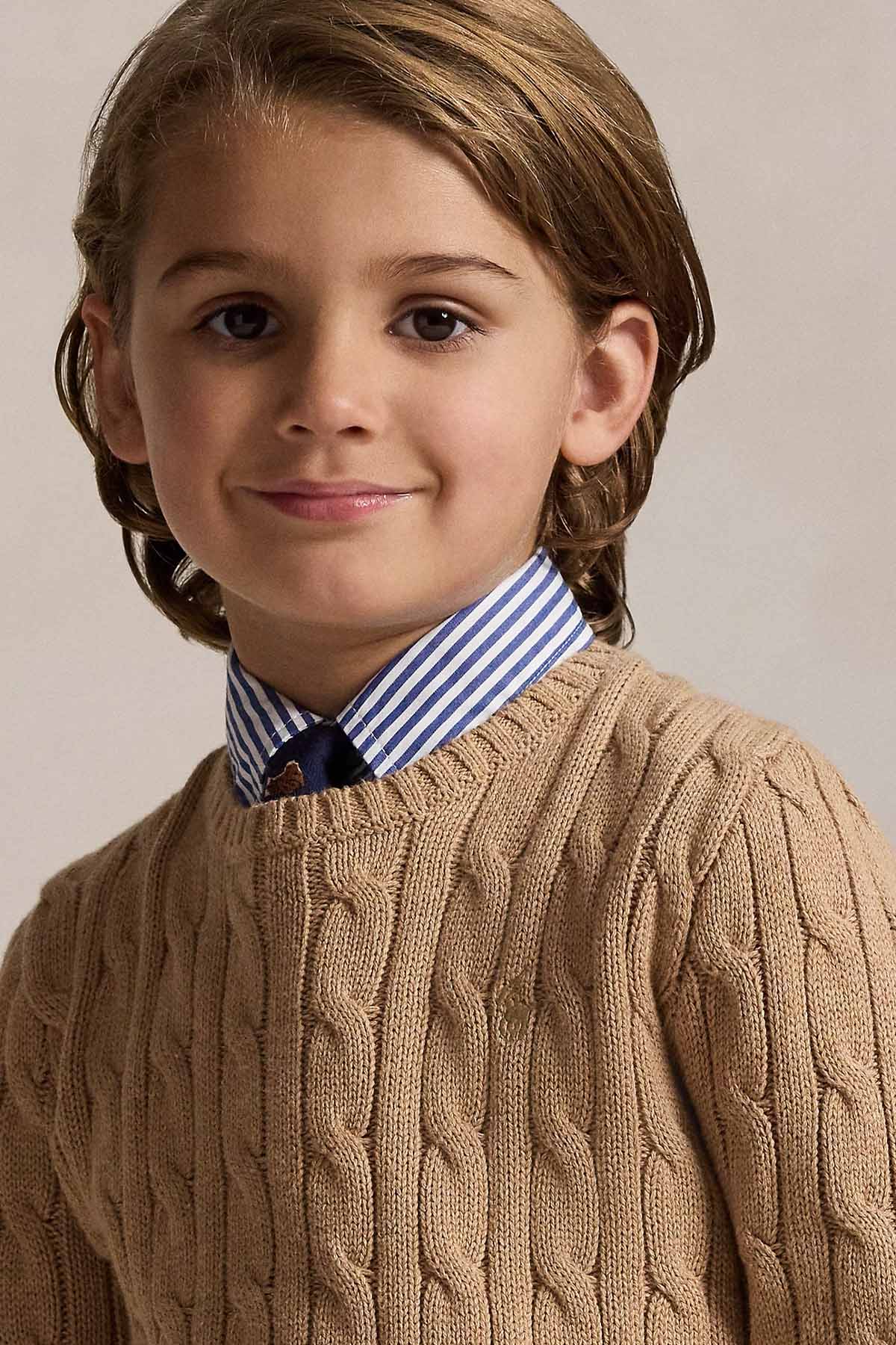 Polo Ralph Lauren Kids 6 Yaş Unisex Çocuk Saç Örgü Triko