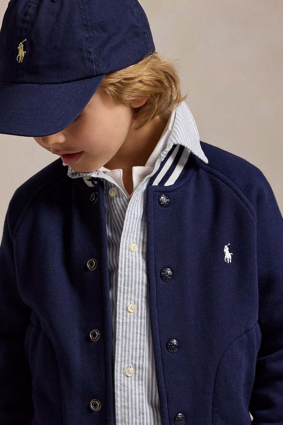 Polo Ralph Lauren Kids 7 Yaş Erkek Çocuk Şardonlu Bomber Ceket