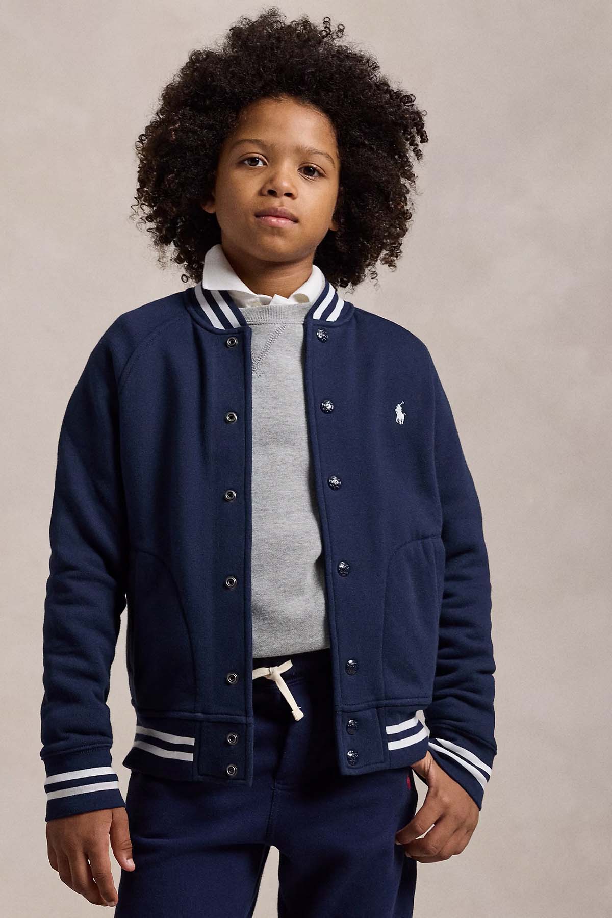 Polo Ralph Lauren Kids S Beden Erkek Çocuk Şardonlu Bomber Ceket