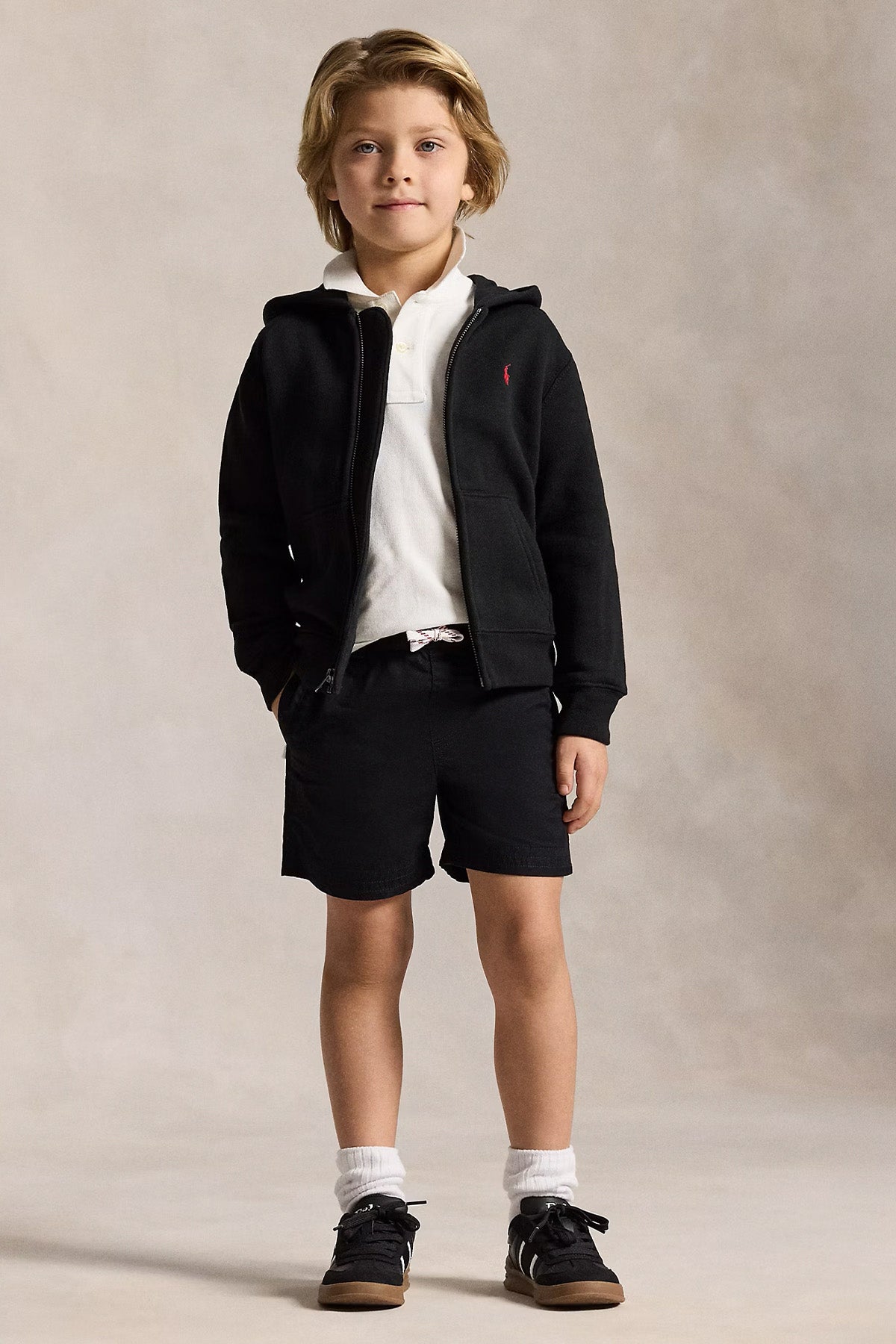 Polo Ralph Lauren Kids 4-7 Yaş Unisex Çocuk Şardonlu Kapüşonlu Sweatshirt Ceket