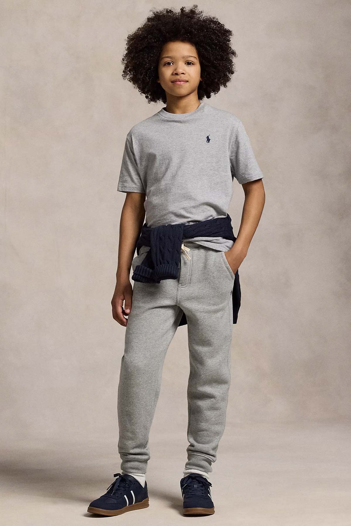 Polo Ralph Lauren Kids M-L Beden Unisex Çocuk Beli Lastikli Şardonlu Eşofman Altı