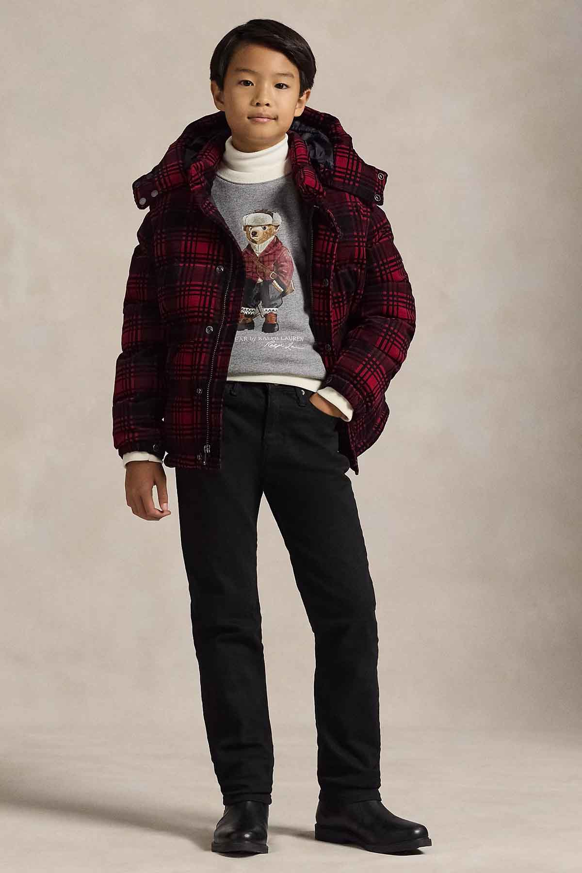 Polo Ralph Lauren Kids S-L Beden Unisex Çocuk Polo Bear Şardonlu Sweatshirt