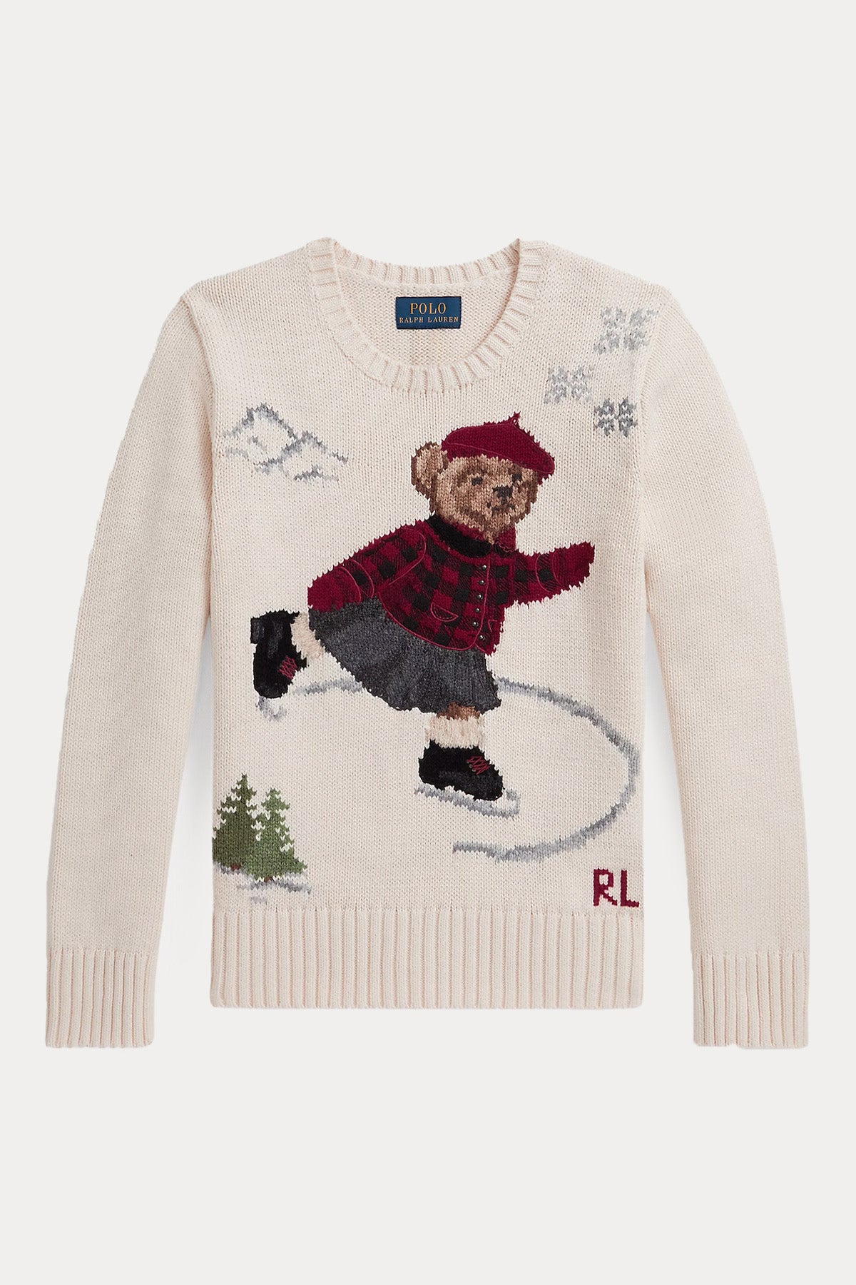 Polo Ralph Lauren Kids S Beden Kız Çocuk Polo Bear Örgü Triko