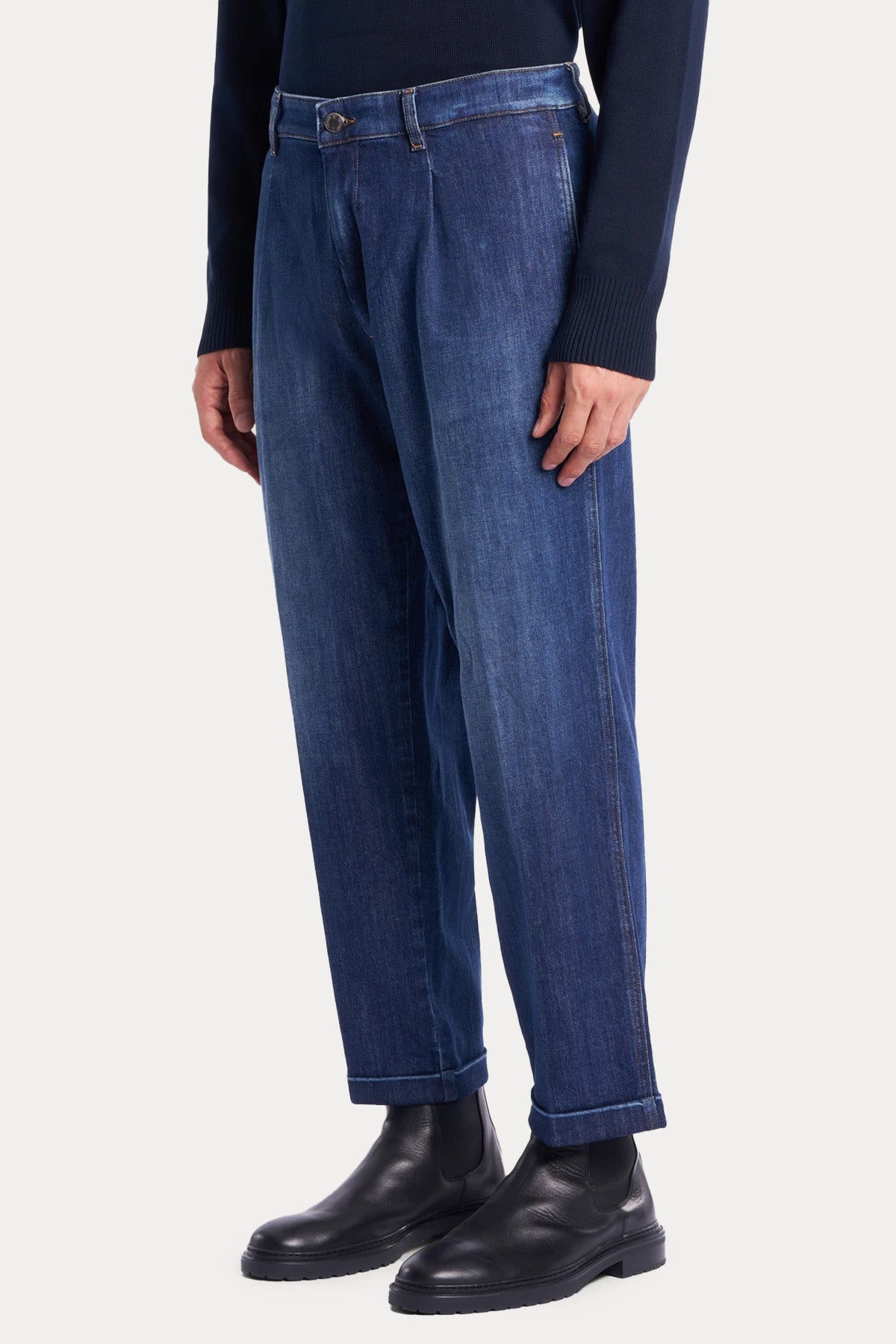 Pantaloni Torino Lord Relaxed Fit Tek Pile Duble Paça Jeans