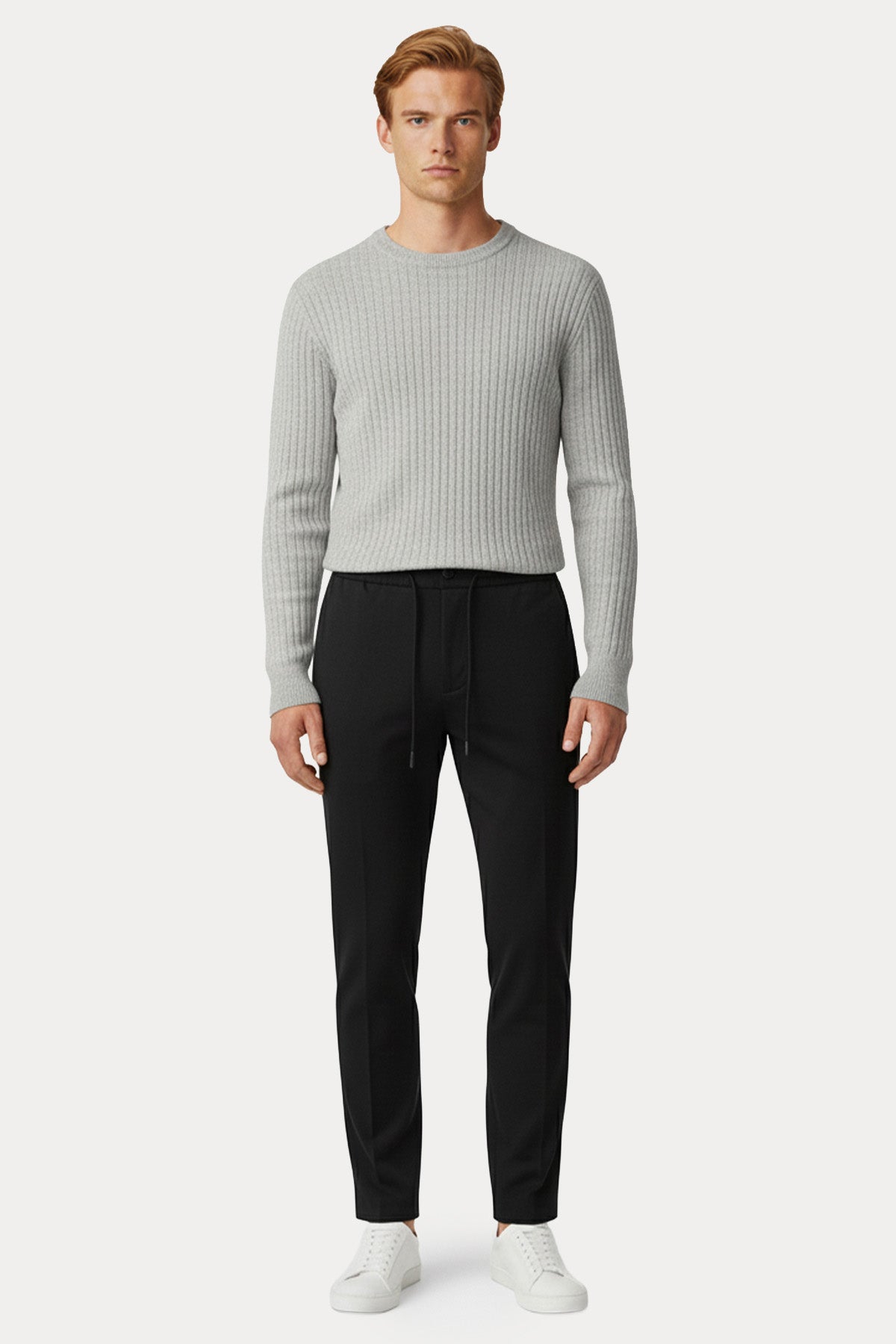 Pantaloni Torino Omega Beli Lastikli Yandan Cepli Streç Pantolon