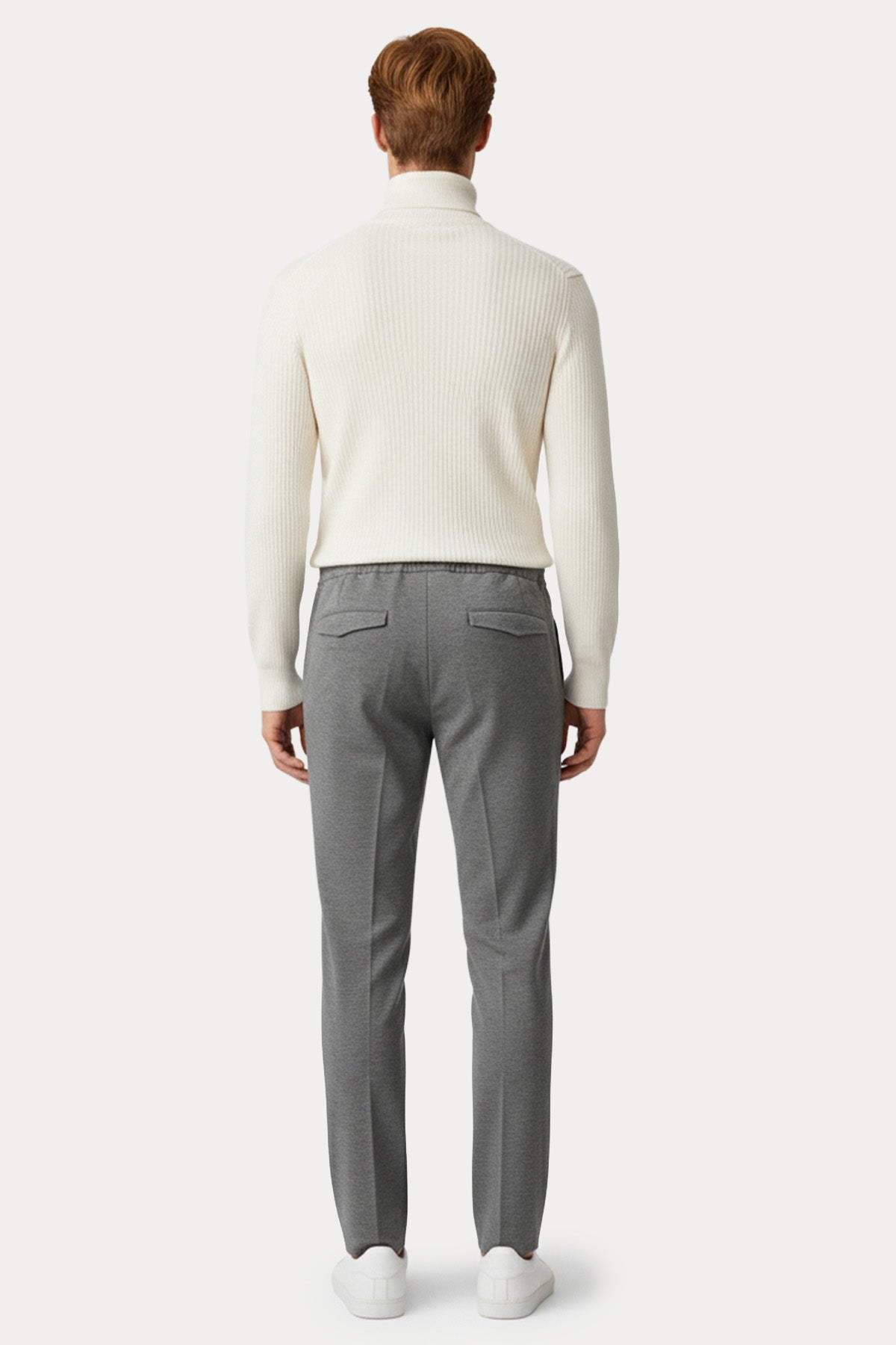 Pantaloni Torino Omega Beli Lastikli Yandan Cepli Streç Pantolon