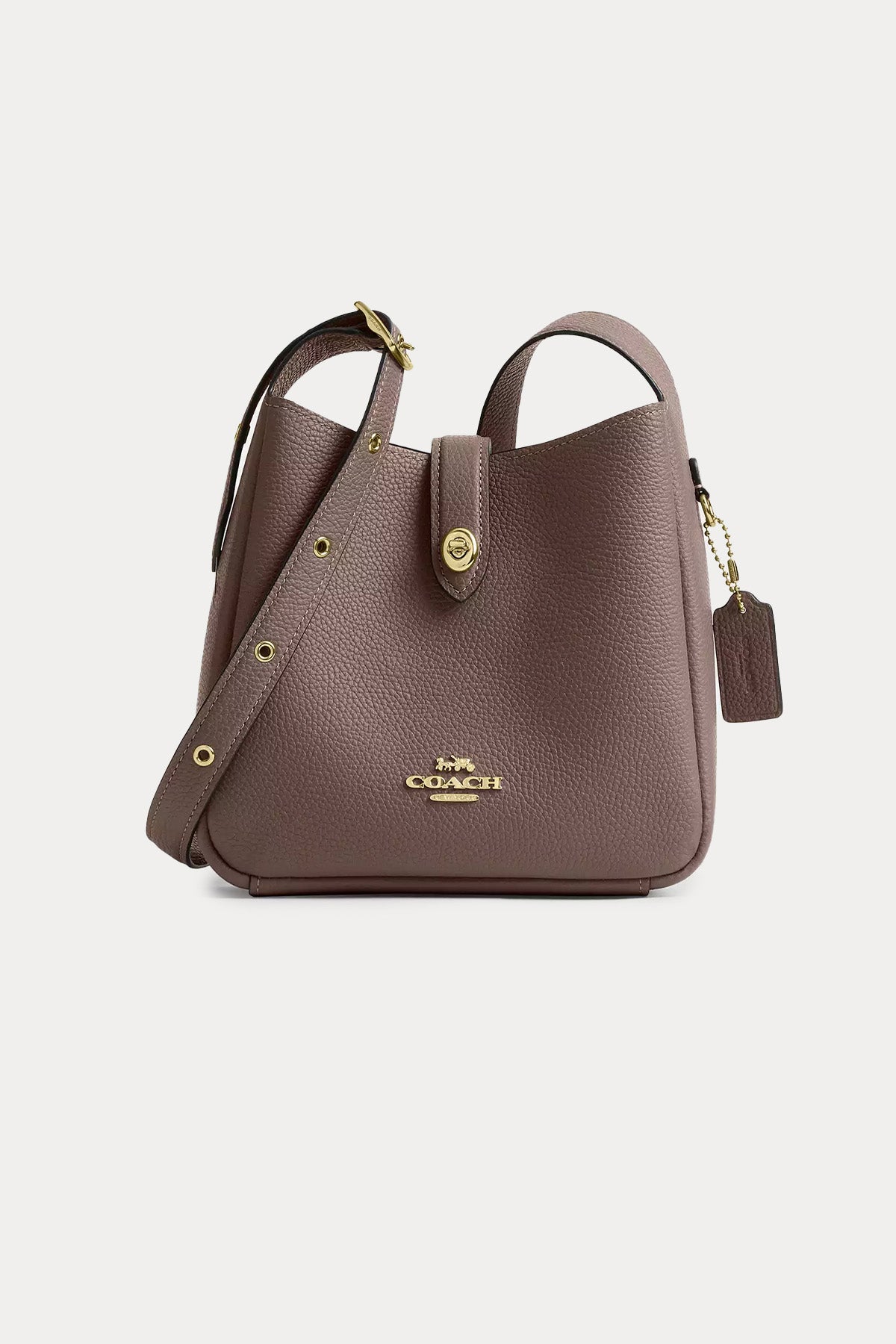 Coach Logolu Deri Omuz Çantası