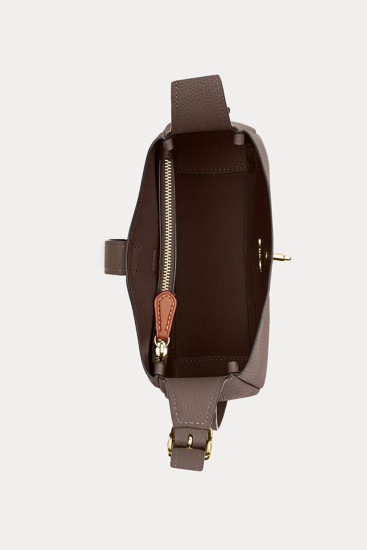 Coach Logolu Deri Omuz Çantası