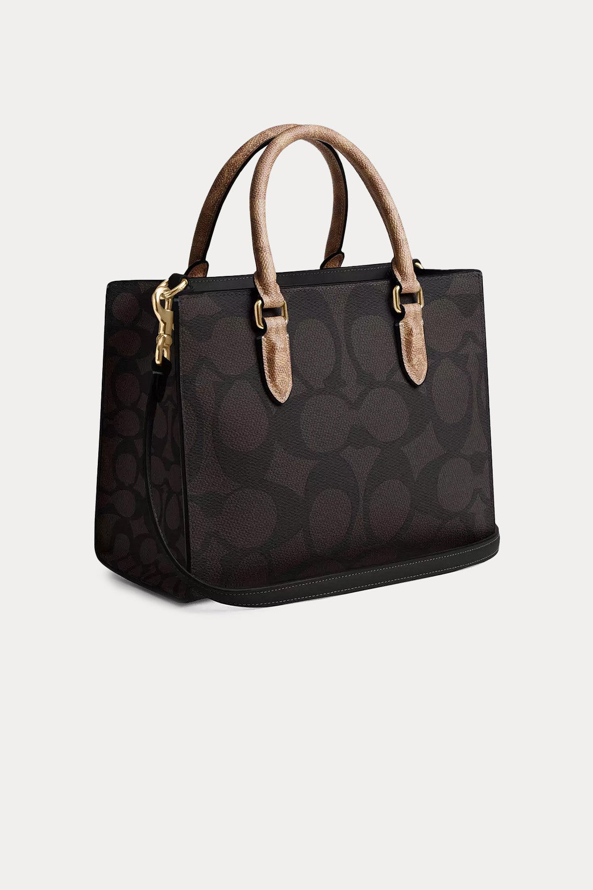 Coach Logolu Deri Omuz Çantası