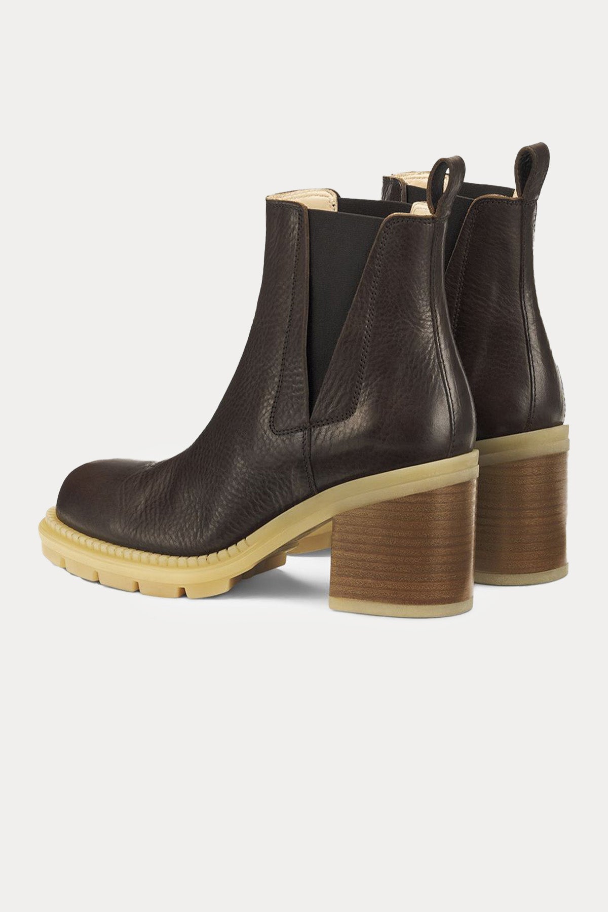 Agl Franky Beat Lastik Bantlı Topuklu Deri Bot