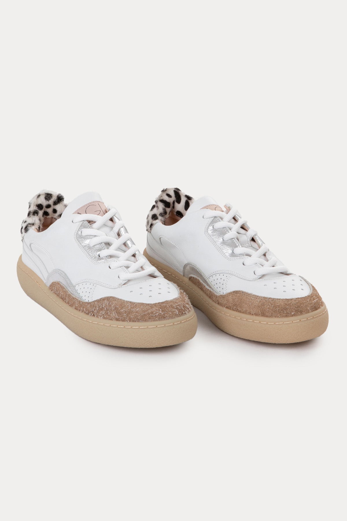 Agl Chewy Leopar Desenli Deri Sneaker Ayakkabı