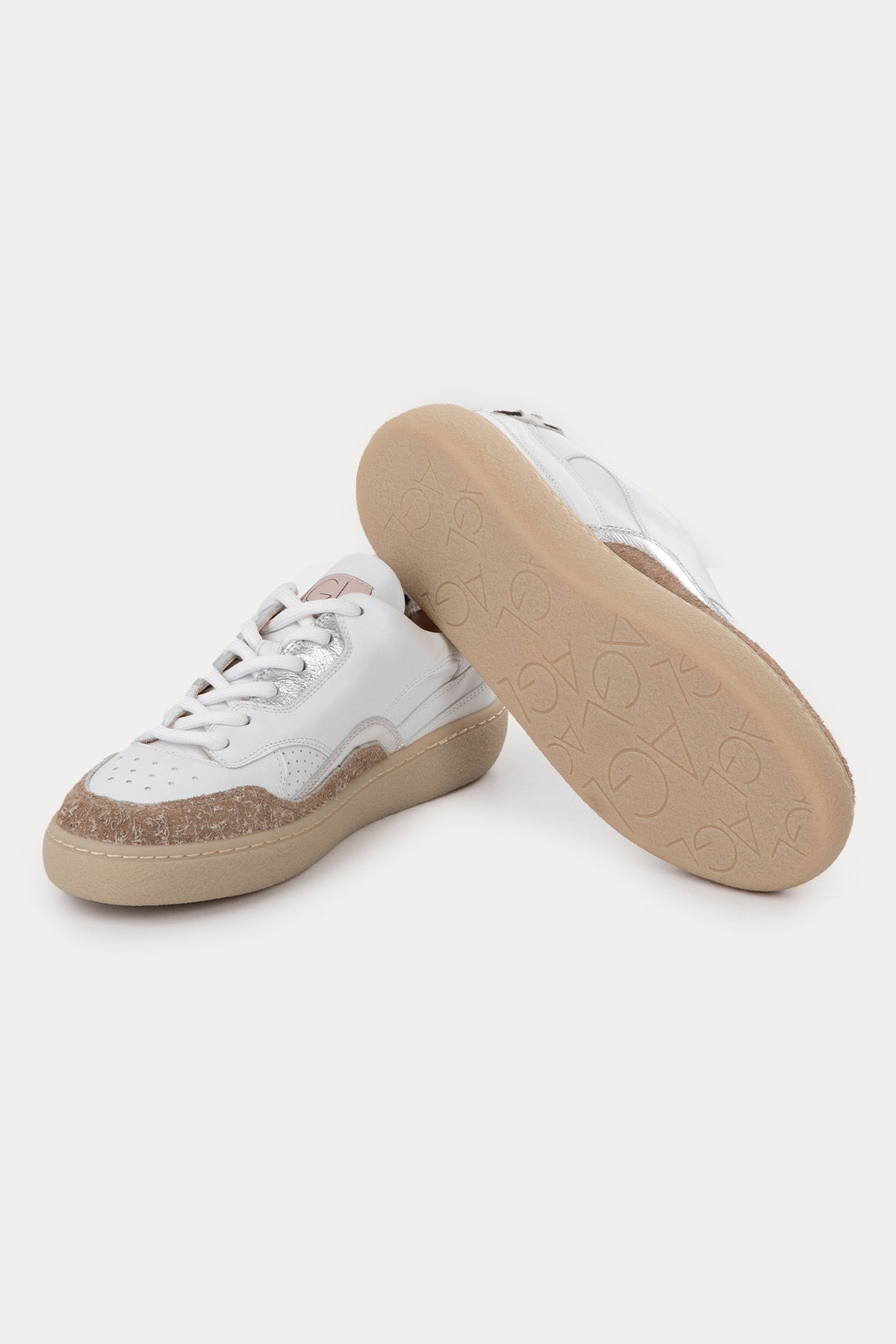 Agl Chewy Leopar Desenli Deri Sneaker Ayakkabı