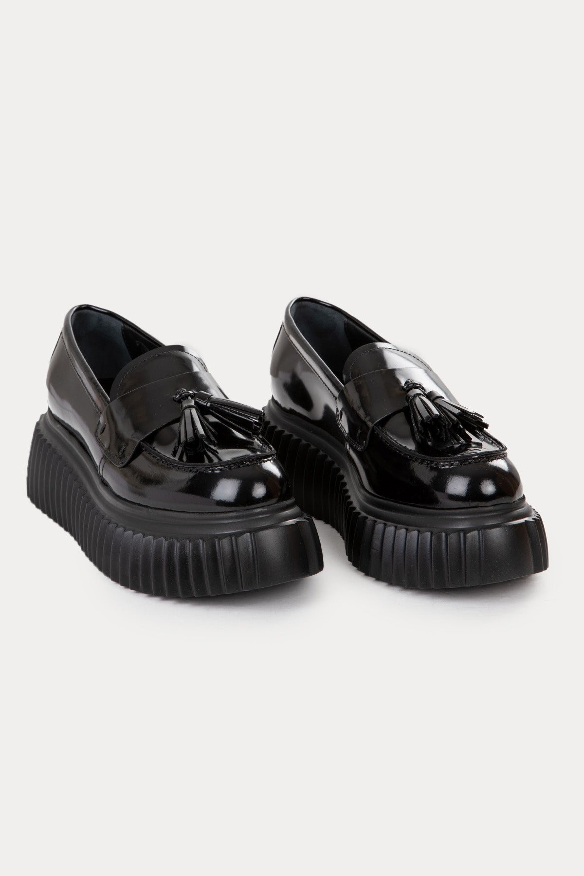 Agl Diana Püsküllü Rugan Deri Loafer Ayakkabı