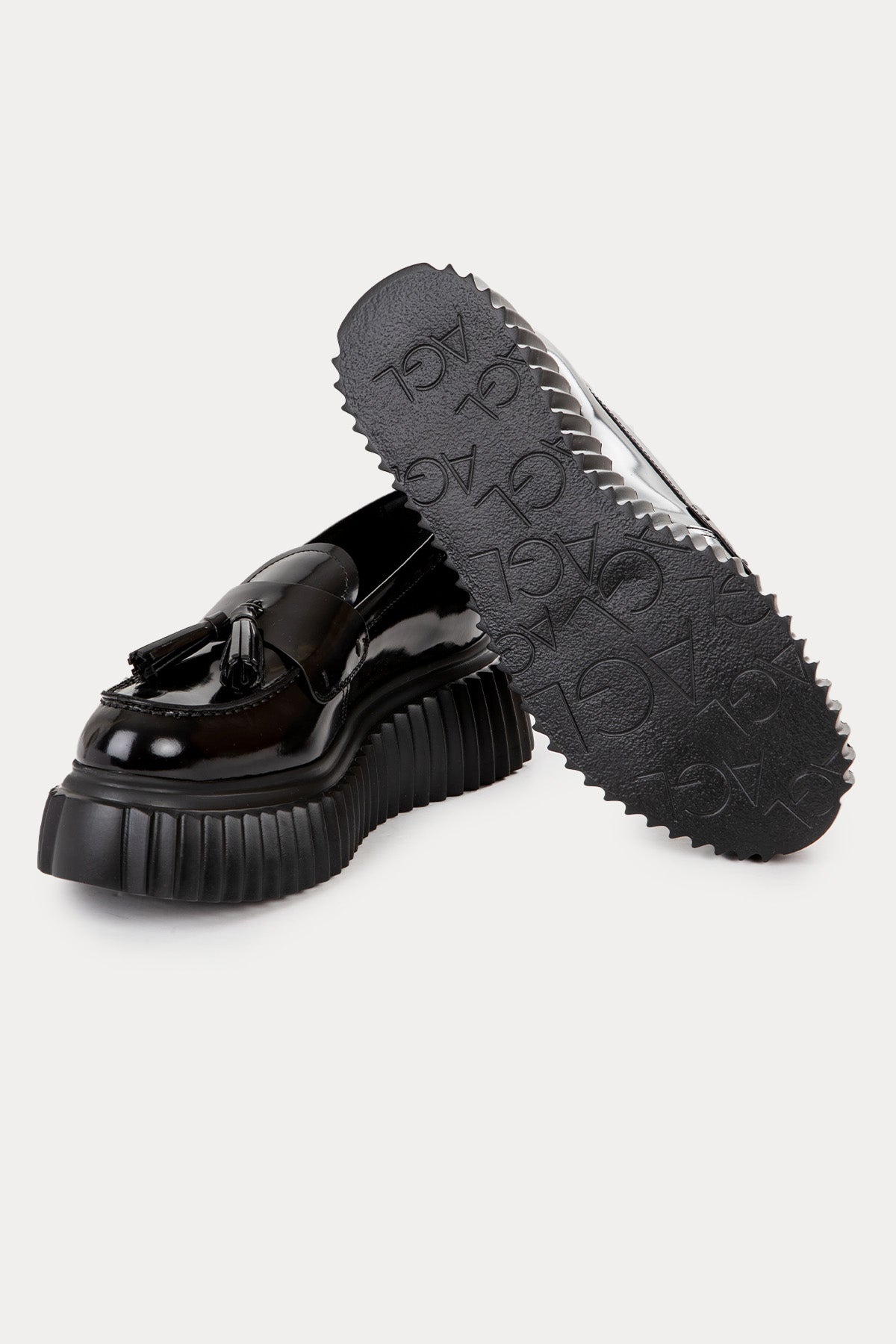 Agl Diana Püsküllü Rugan Deri Loafer Ayakkabı