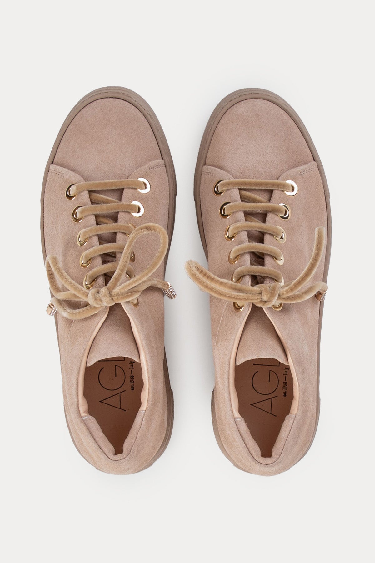 Agl Crystal New Extralight Taban Süet Sneaker Ayakkabı