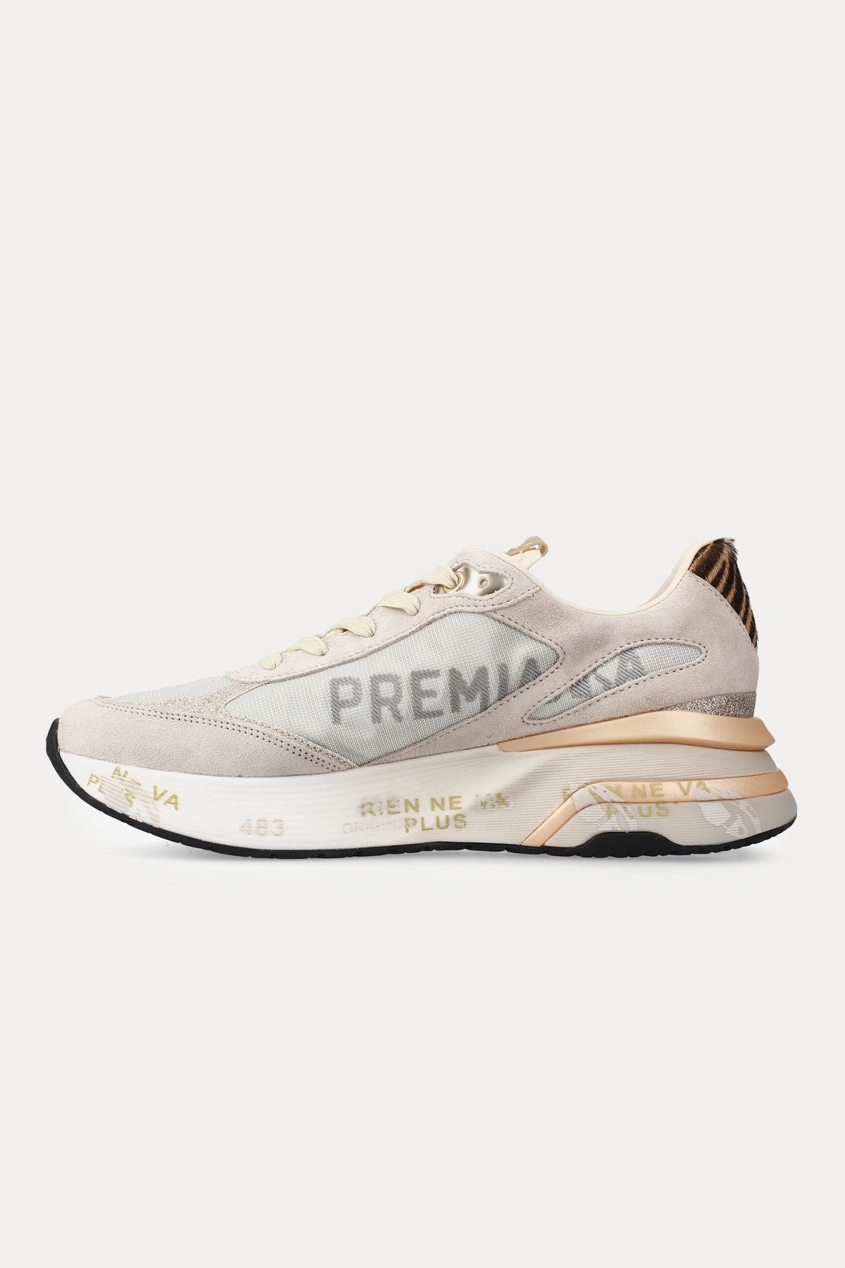 Premiata Moerund Leopar Desenli Süet Sneaker Ayakkabı