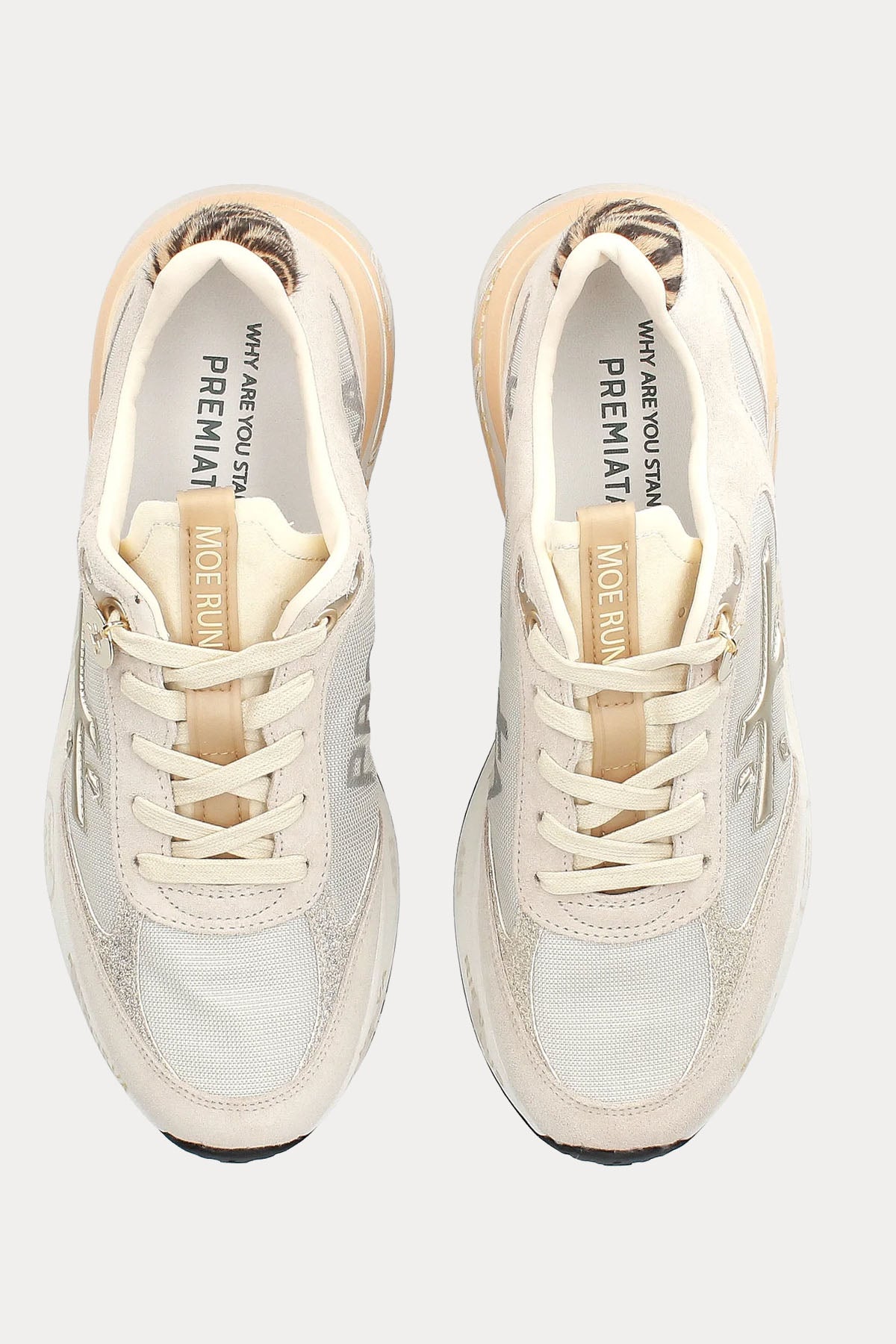 Premiata Moerund Leopar Desenli Süet Sneaker Ayakkabı