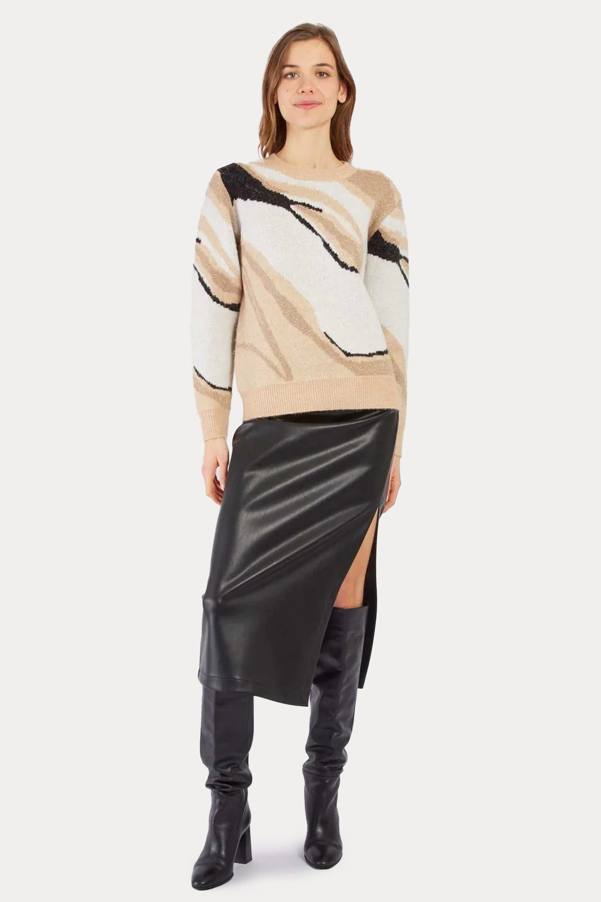 Rene Derhy Desenli Örgü Triko