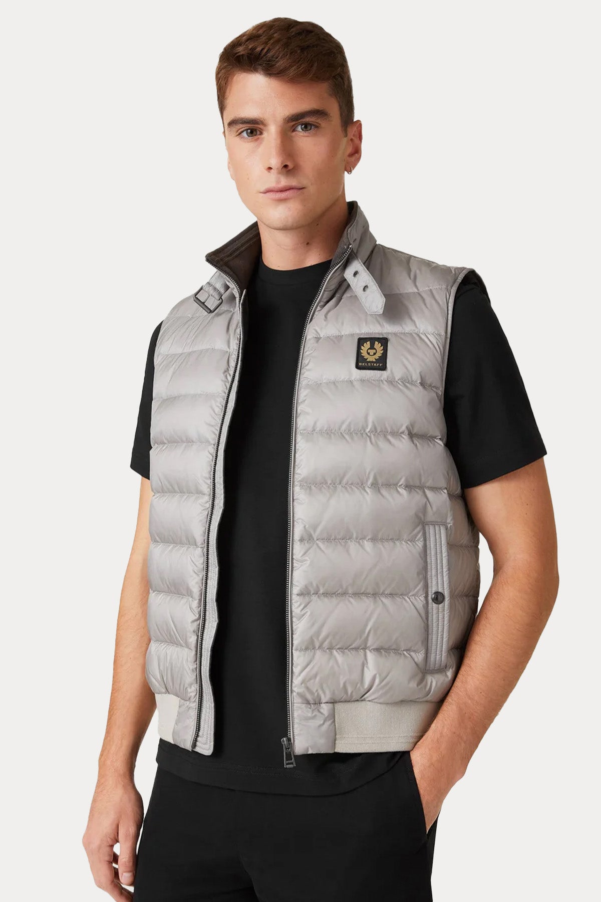 Belstaff Regular Fit Yuvarlak Yaka Streç T-shirt