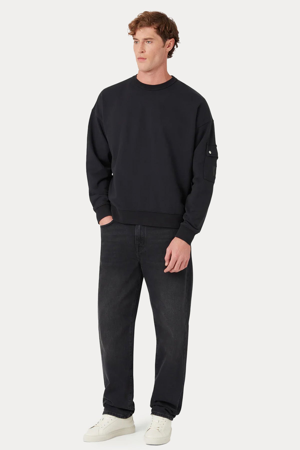 Belstaff Relaxed Fit Cep Detaylı Sweatshirt
