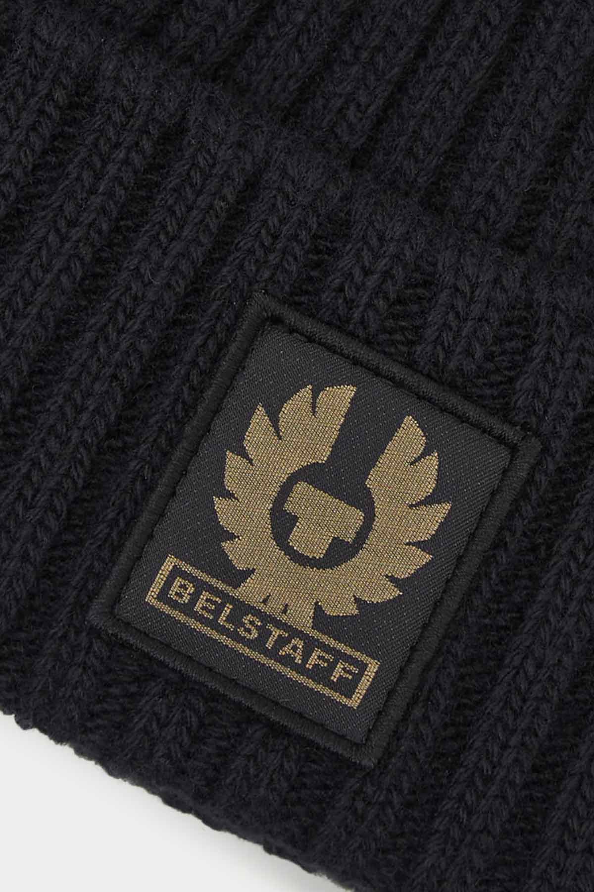 Belstaff Logolu Örgü Yün Bere