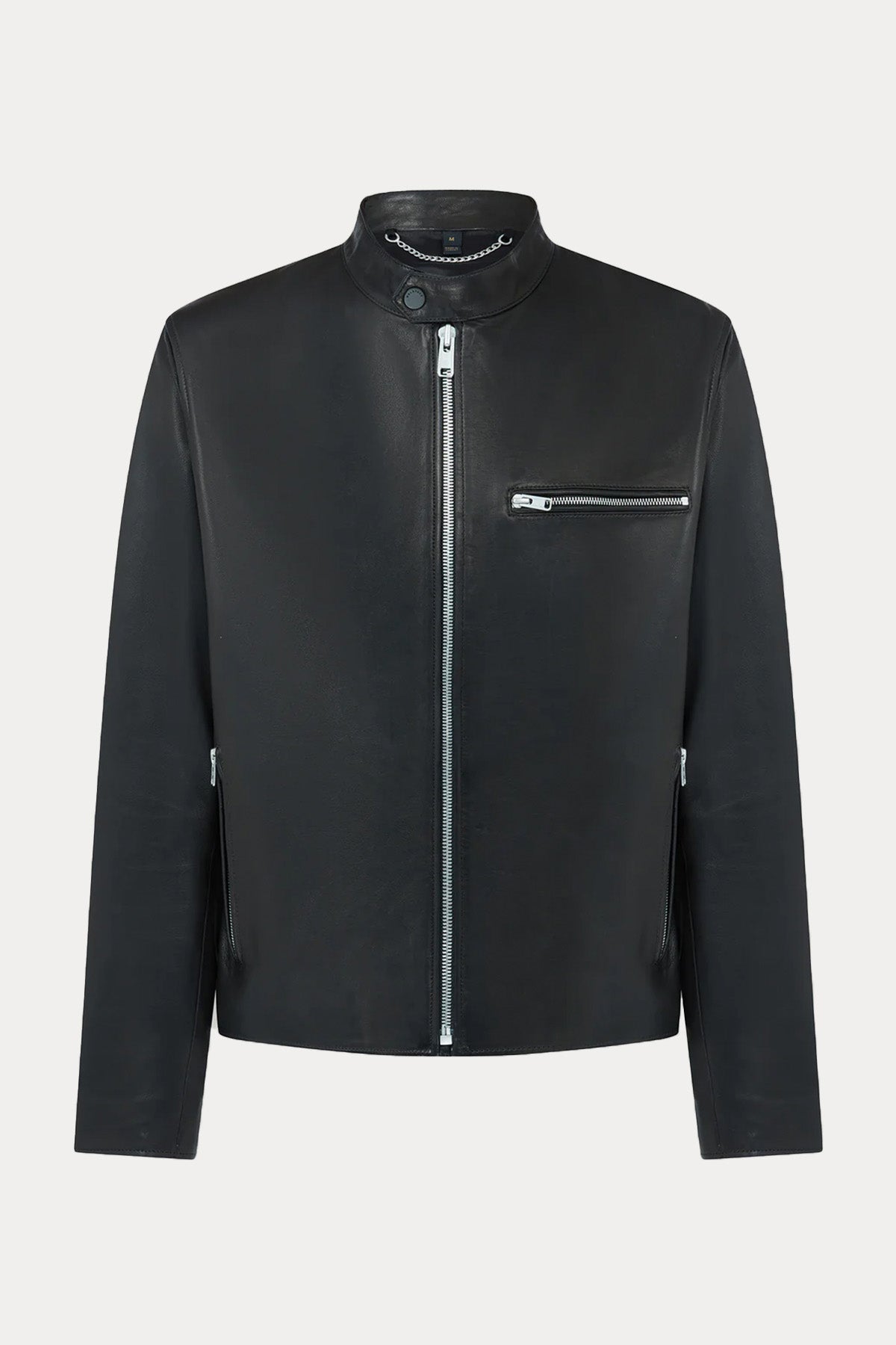 Belstaff Track Racer Dik Yaka Deri Ceket