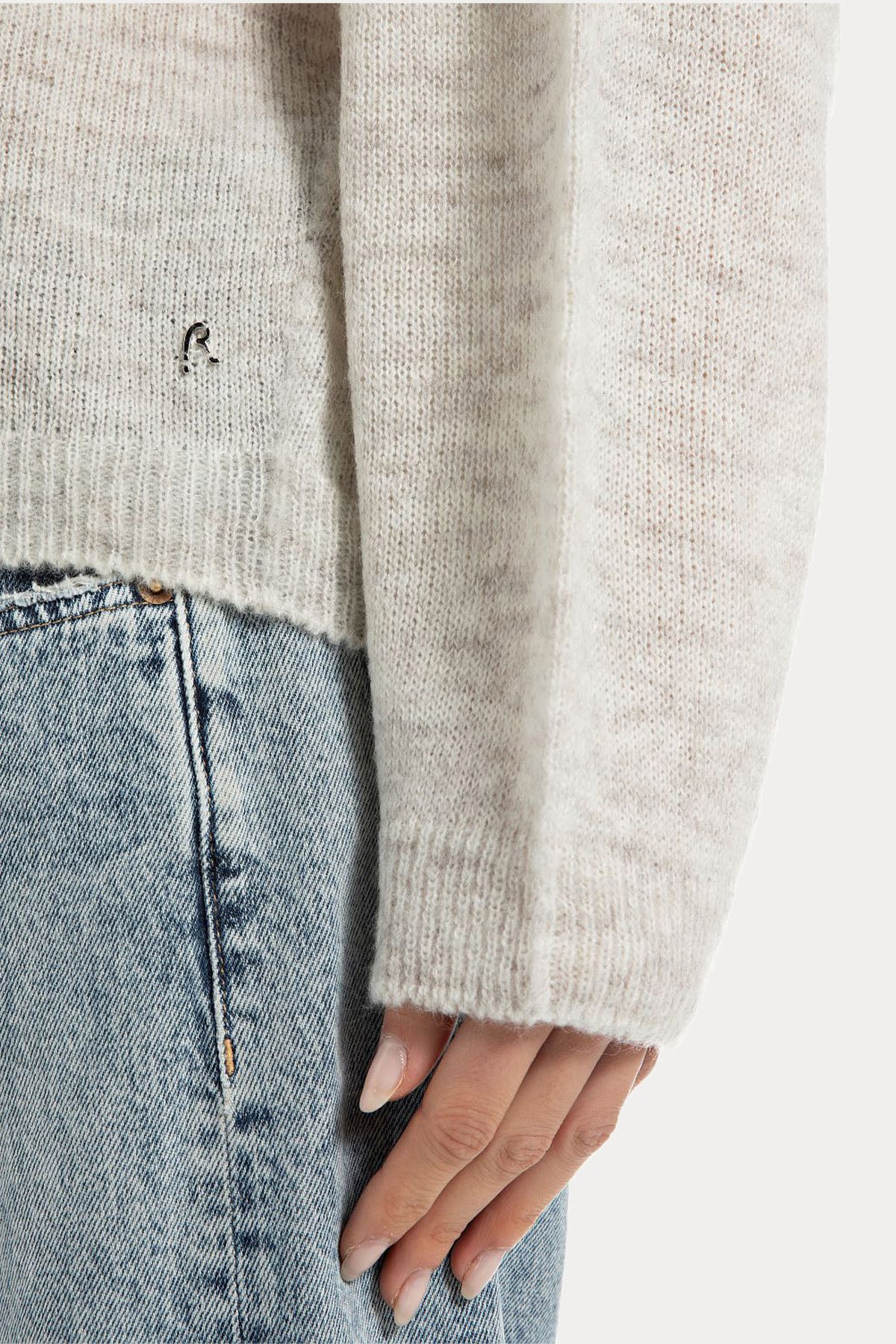 Replay Comfort Fit V Yaka Örgü Triko