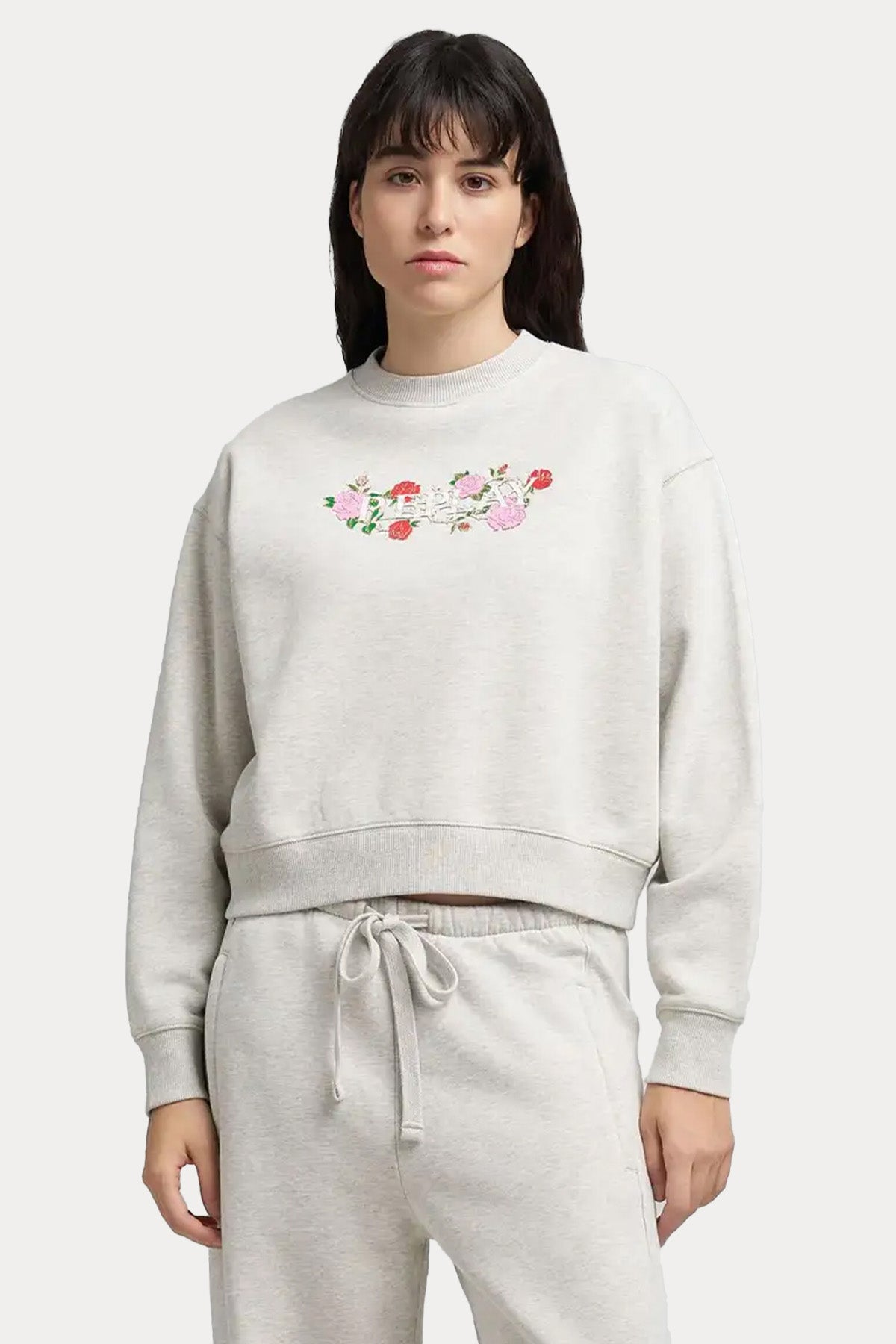 Replay Regular Fit Şardonlu Logolu Sweatshirt