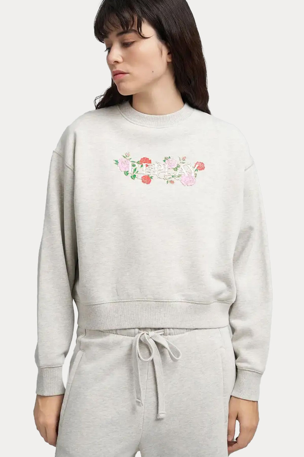 Replay Regular Fit Şardonlu Logolu Sweatshirt