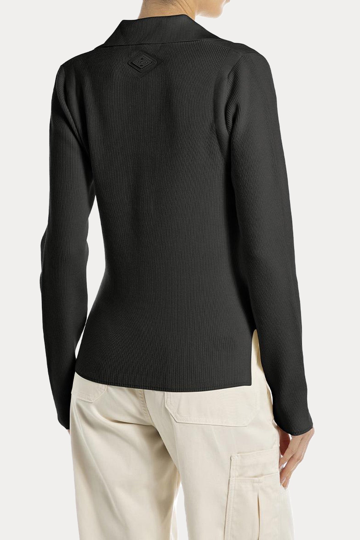 Replay Regular Fit Polo V Yaka Fitilli İnce Örgü Triko