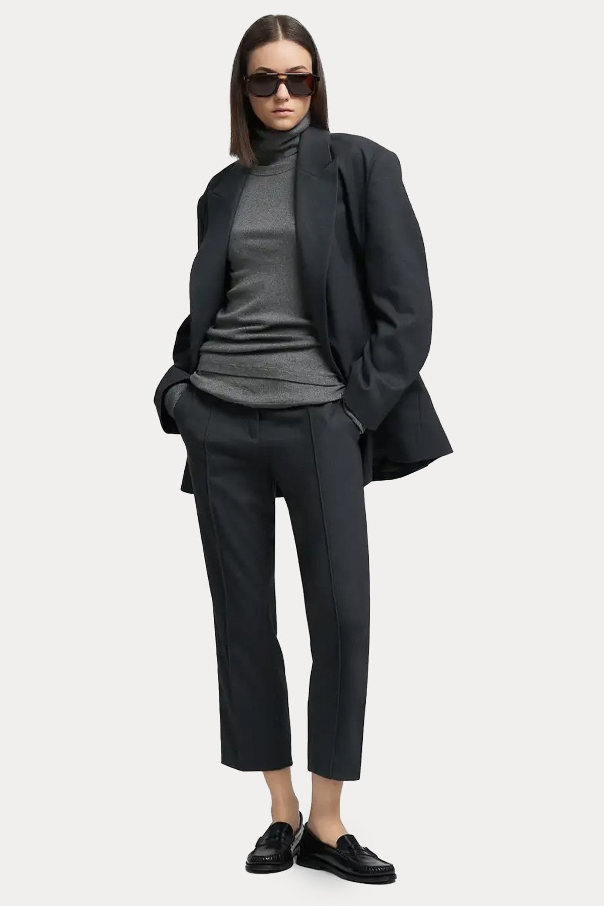 Replay Regular Fit Yandan Cepli Crop Pantolon